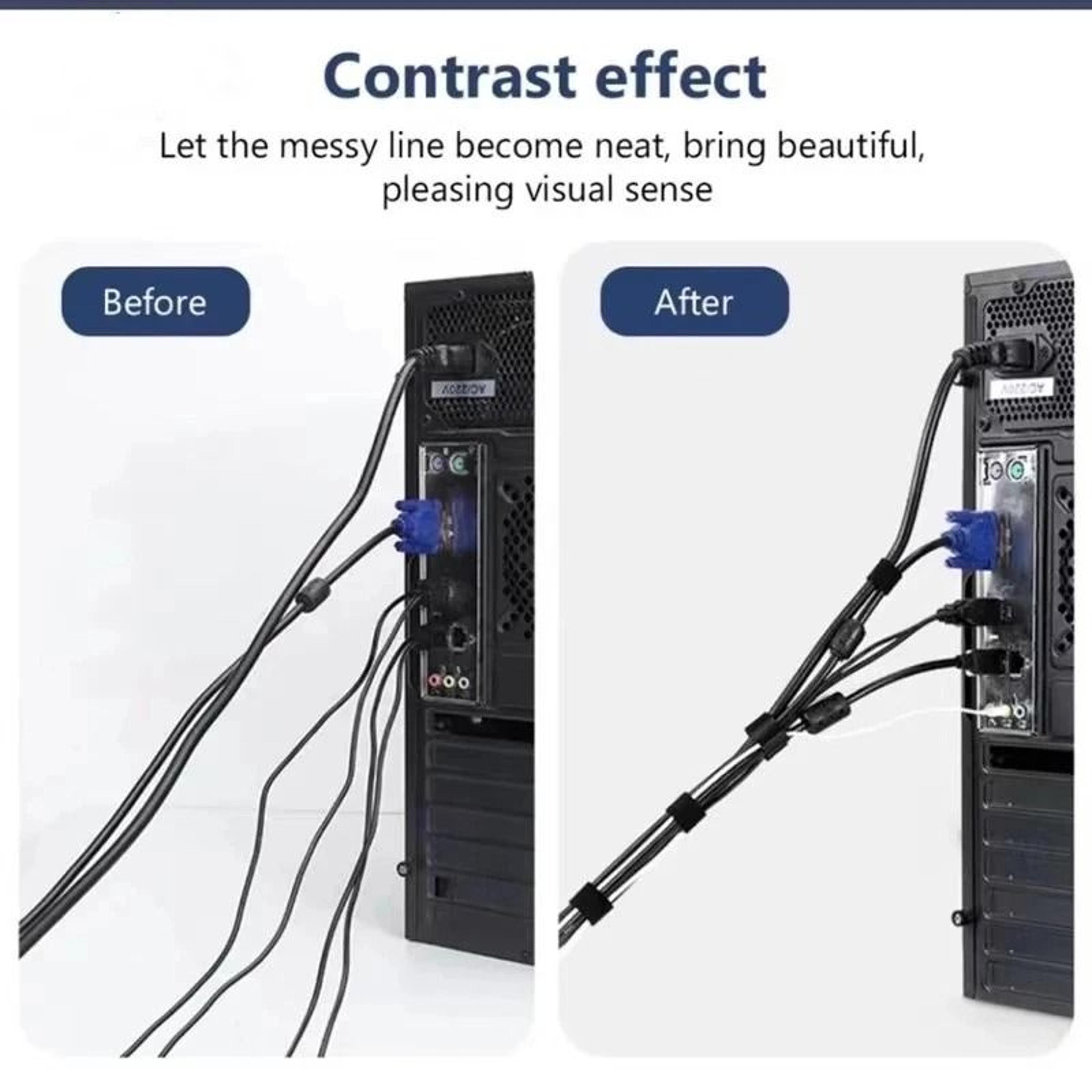 Nylon HookandLoop Cable Management And Signal Interface Stabilization 1