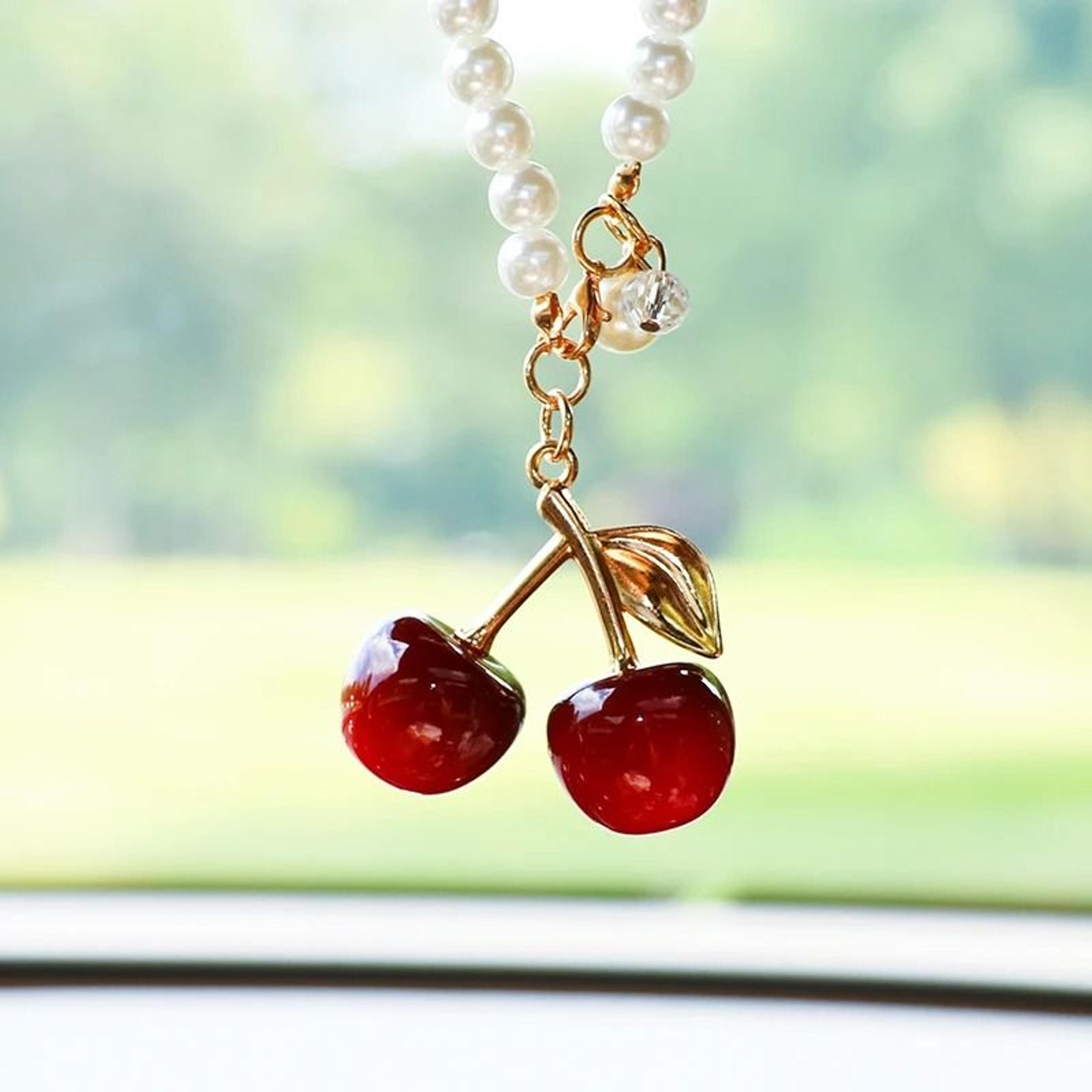 aromatic cherry botanical and rearview mirror aesthetic interface