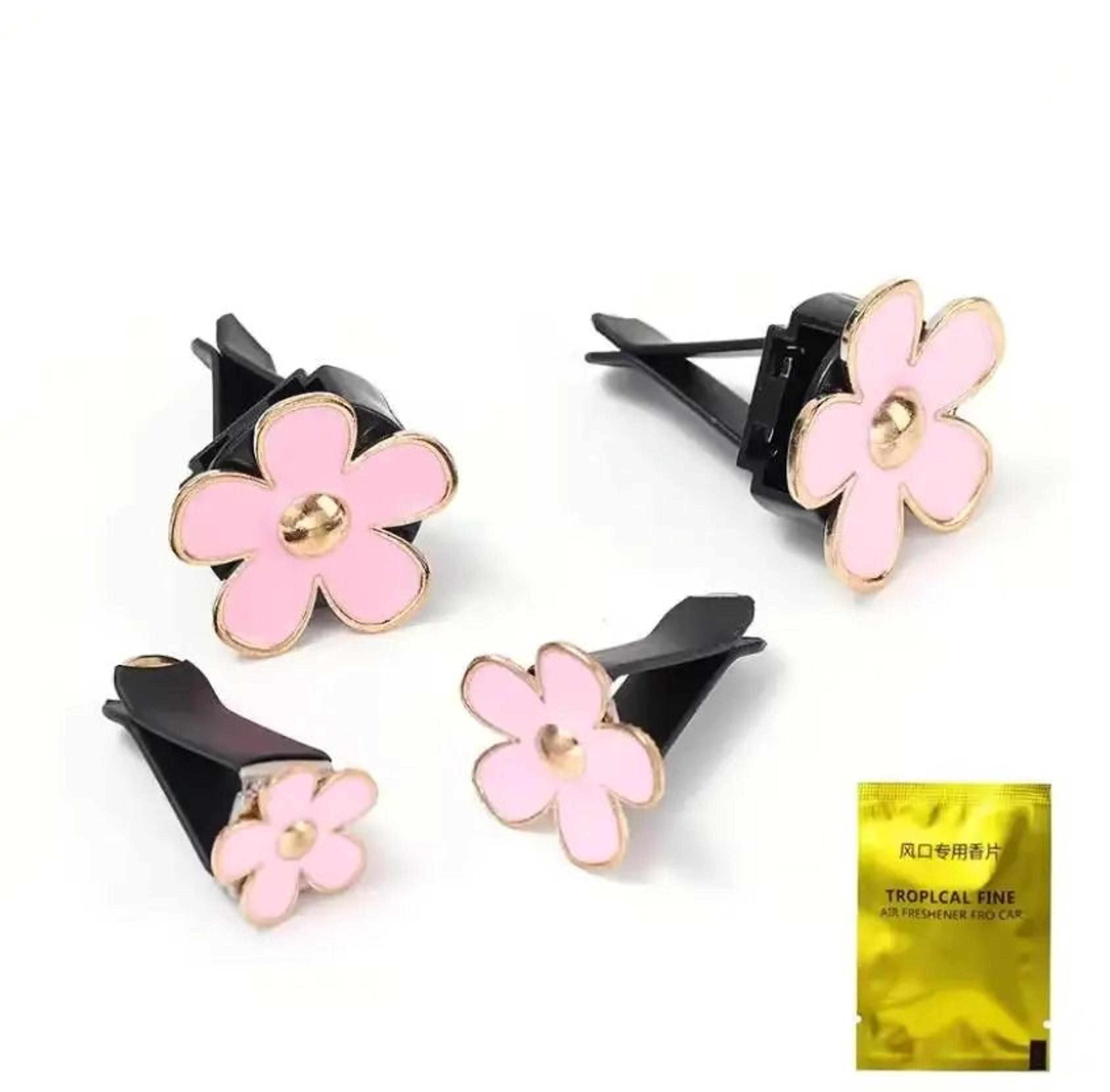Creative Cute Girly Car Air Vent Aroma Diffuser And Interior Decoration Set 4
