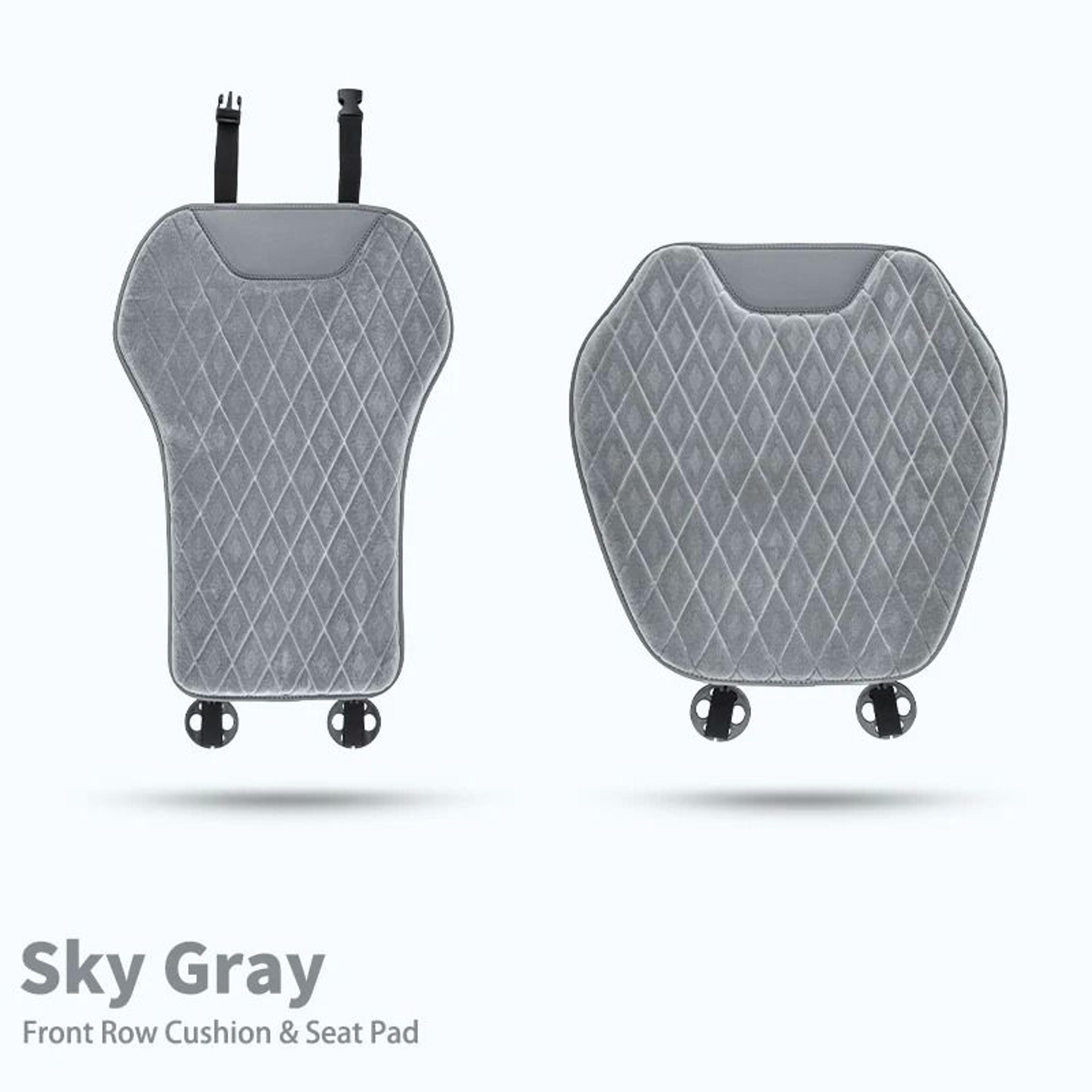 Universal Soft Flannel Car Seat Mat And Backrest Protector Set 12