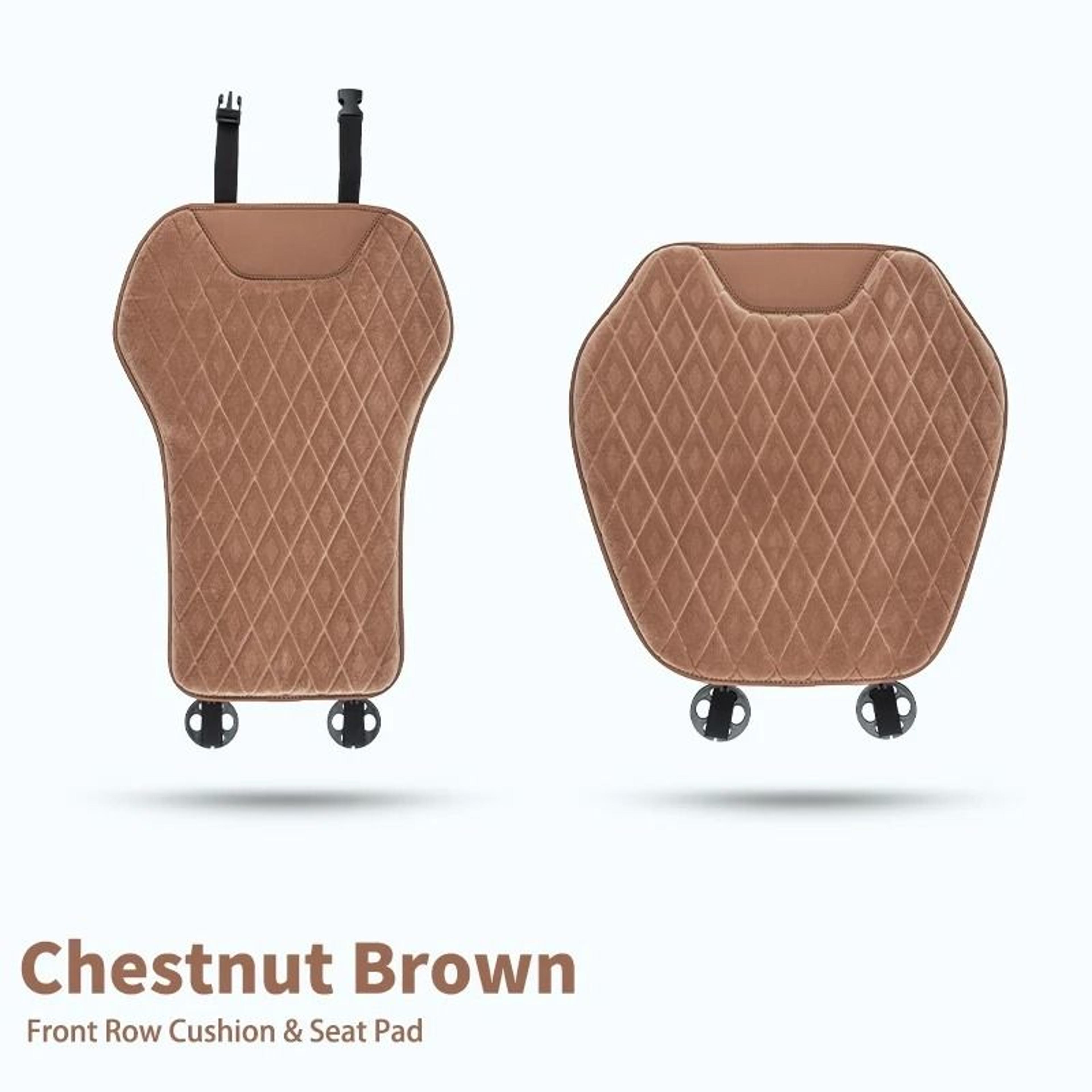 Universal Soft Flannel Car Seat Mat And Backrest Protector Set 1
