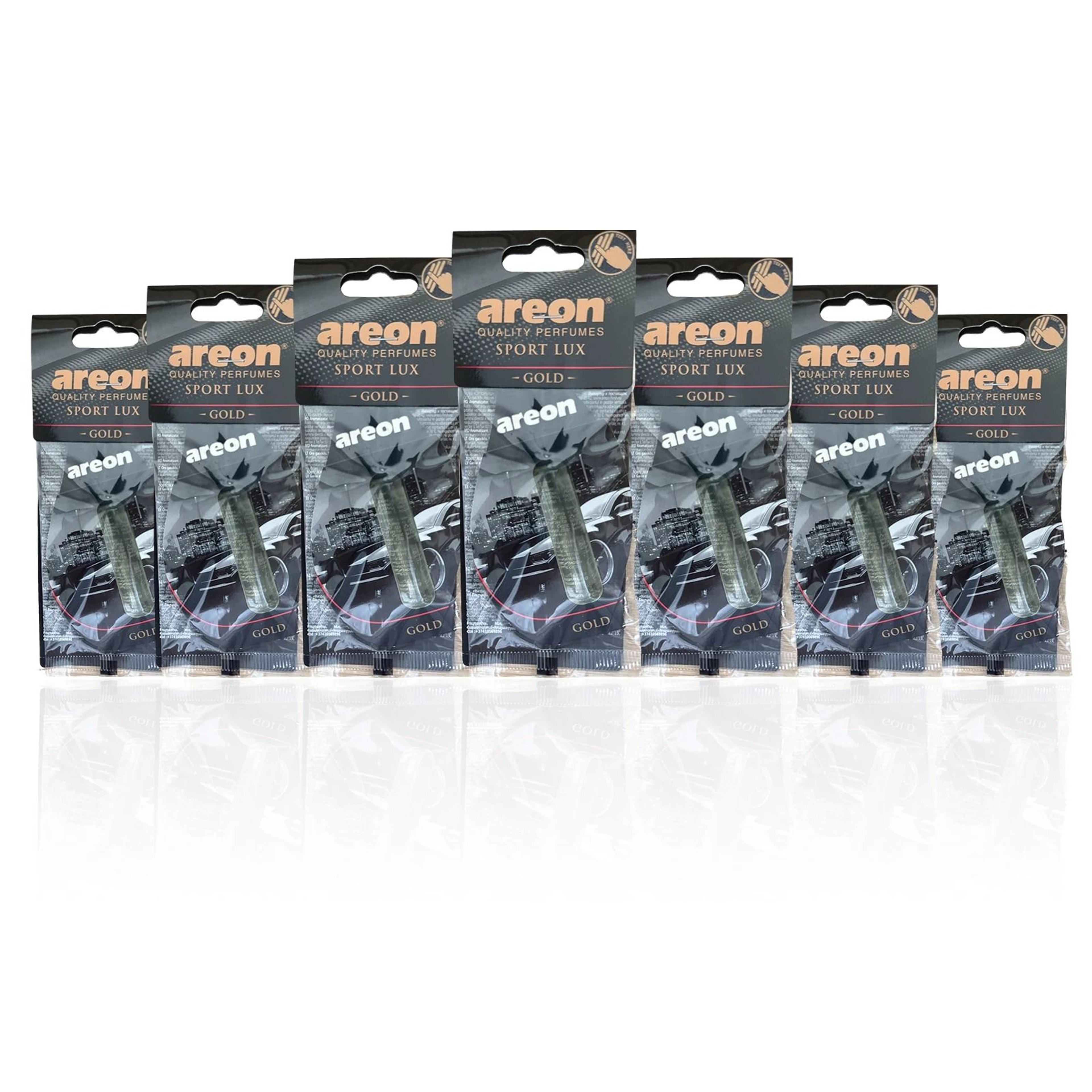 premium gold edition tea-scented hanging car air freshener set