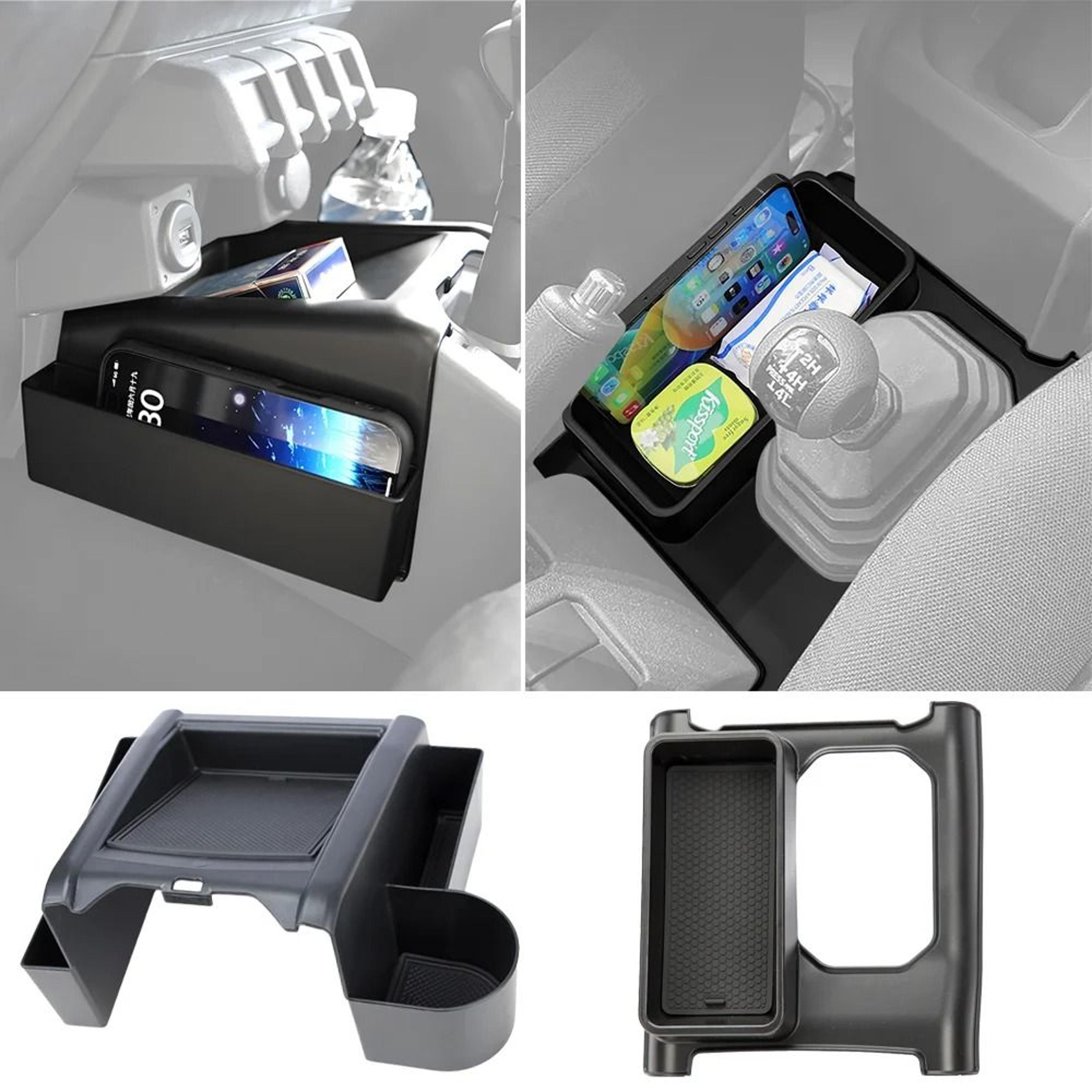 suzuki jimny gear shift center console organizer and multi-holder