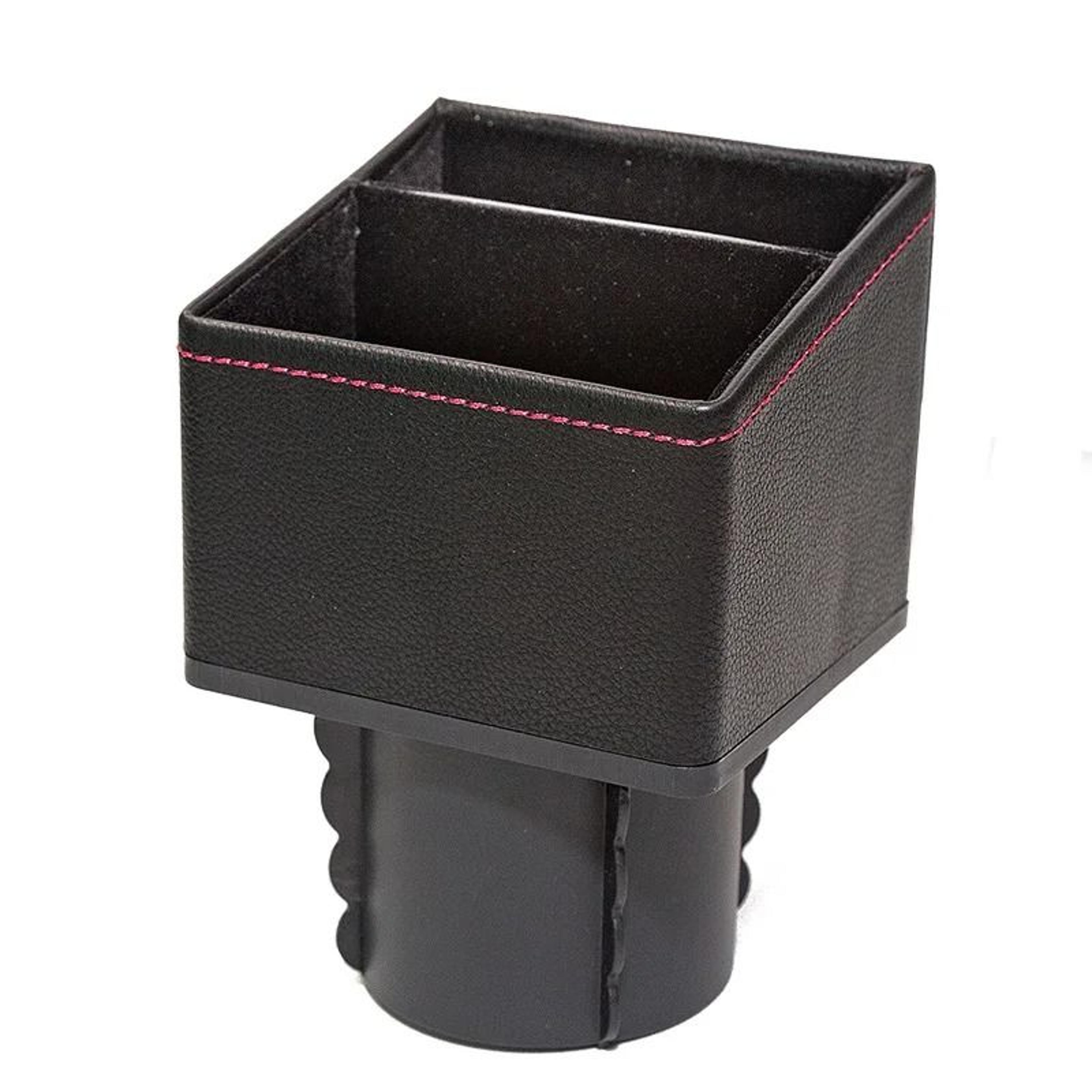 Premium PU Leather Cup Holder Organizer  Console Storage Box 6