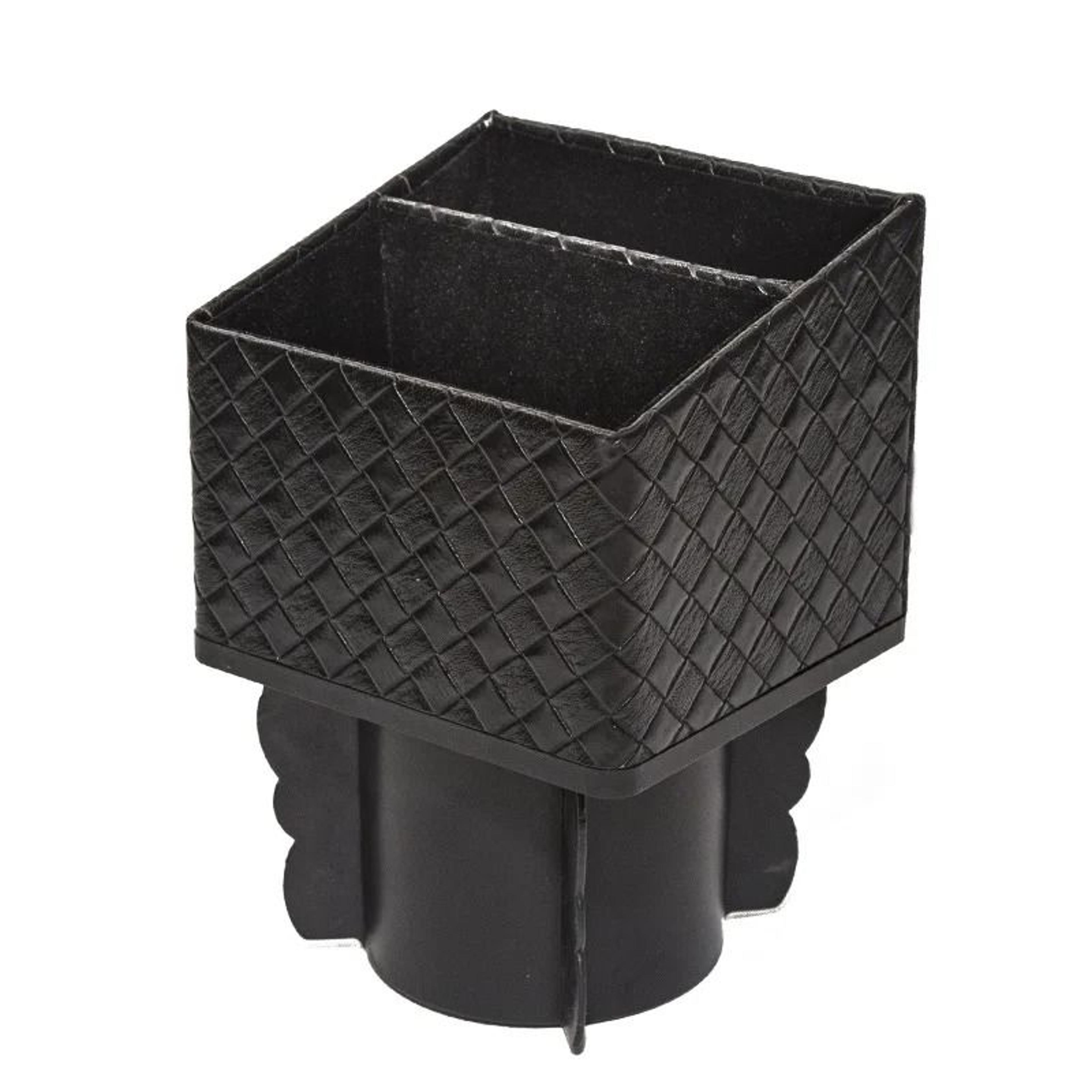 Premium PU Leather Cup Holder Organizer  Console Storage Box 8