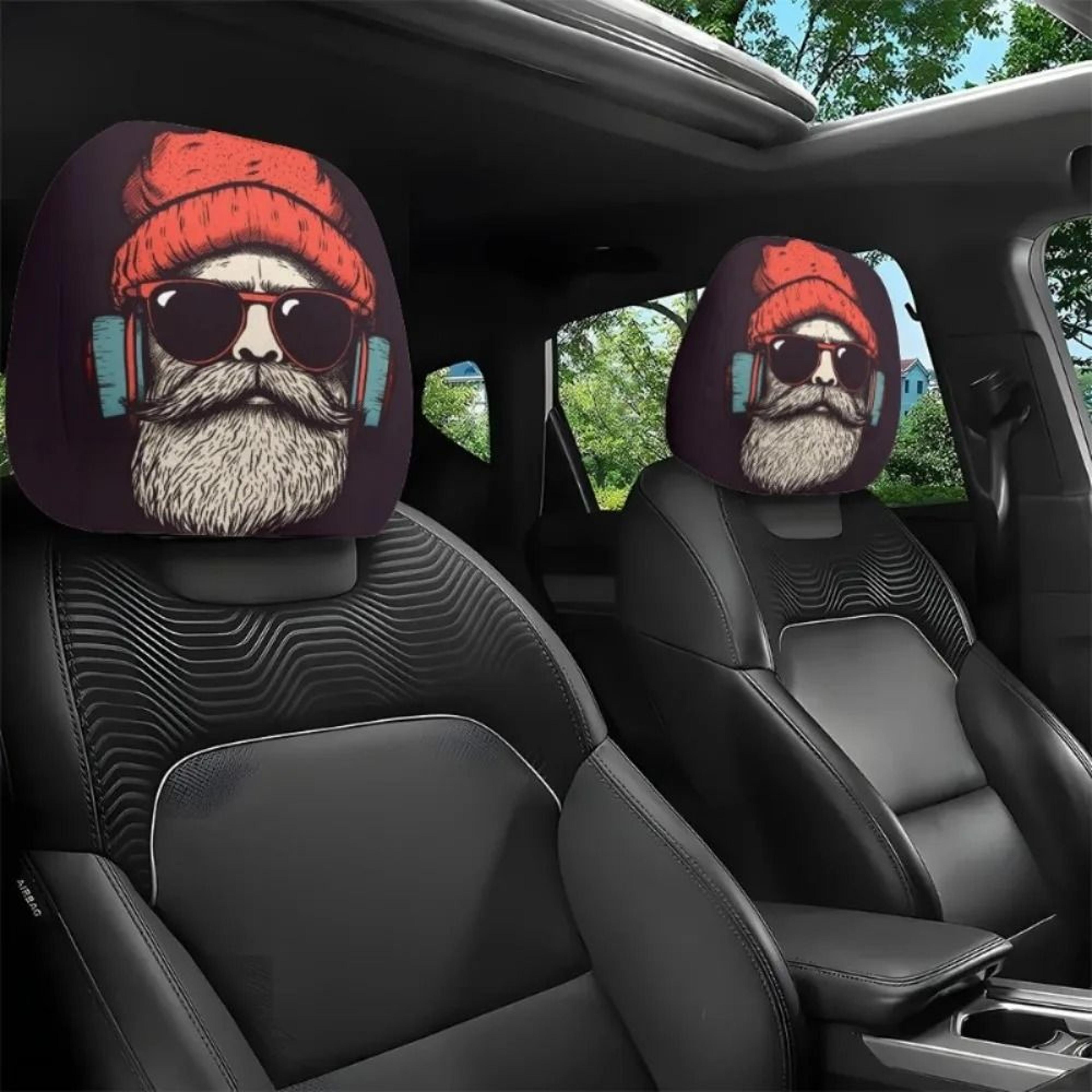 Universal Breathable HighElasticity Headrest Covers 2Piece Set 12