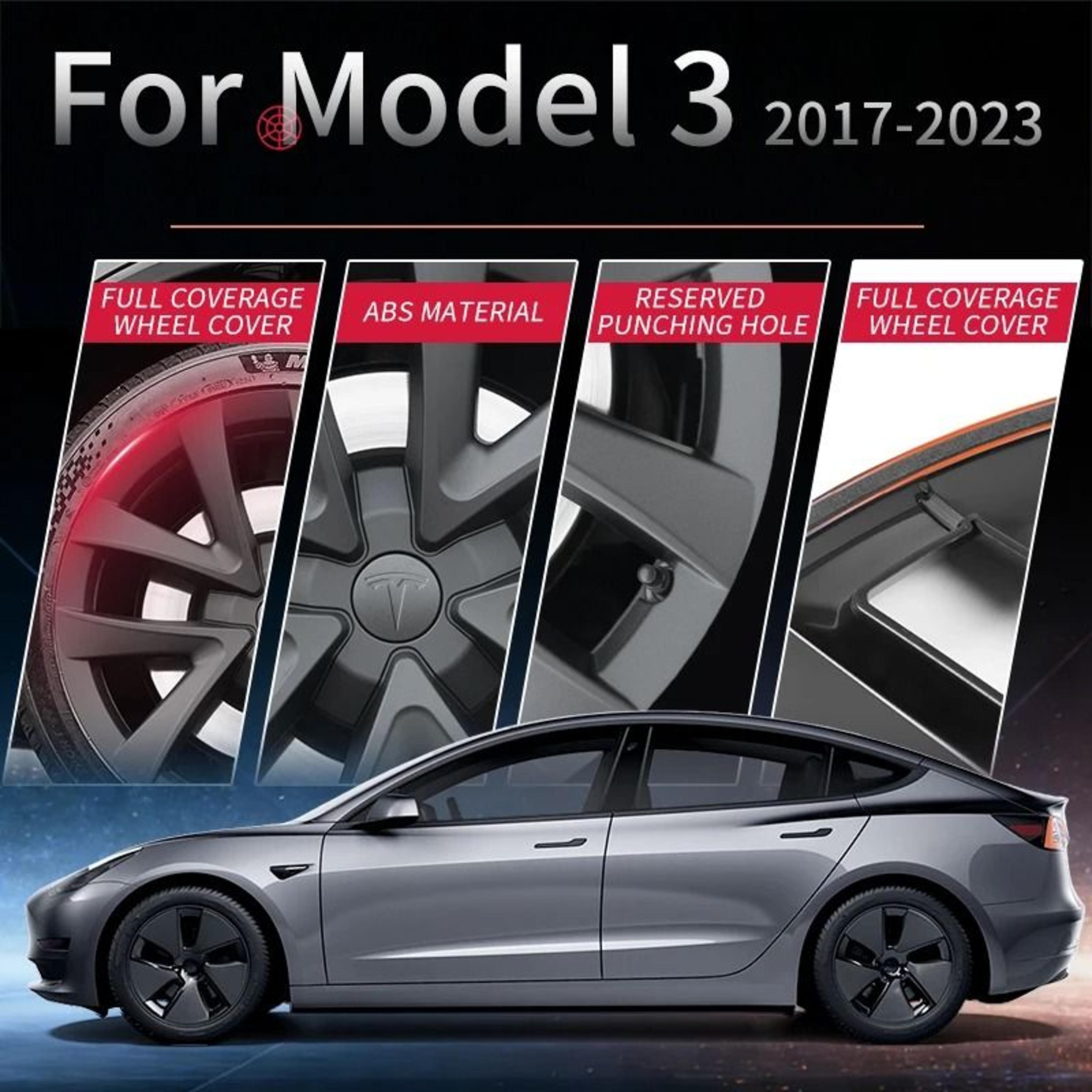 Tesla Model 3 Arachnid Style Performance Hubcaps 4Piece Set 4