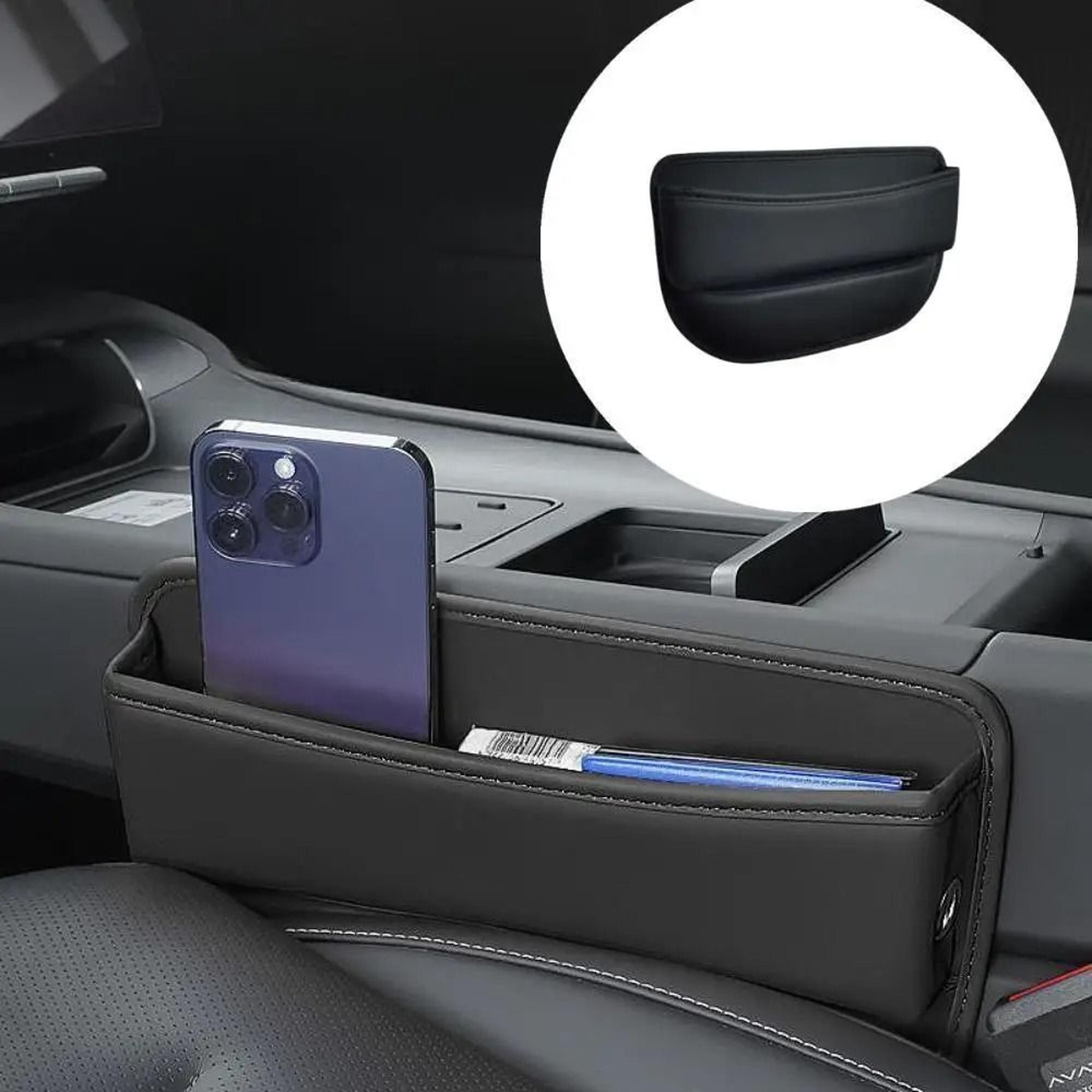 Executive Leather Seat Gap Organizer  Console Storage Box 5