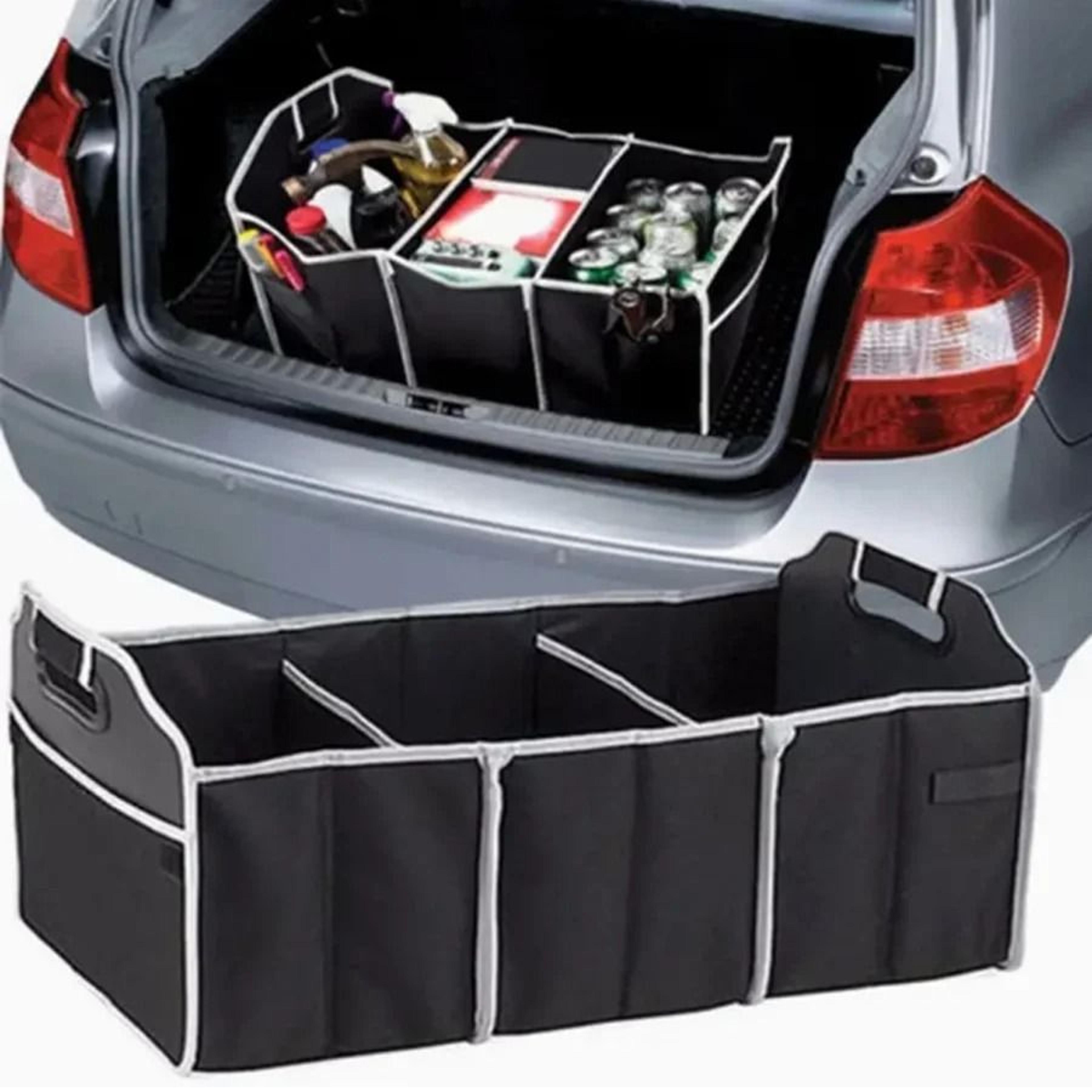 Universal 3Compartment Foldable Waterproof Trunk Organizer 0
