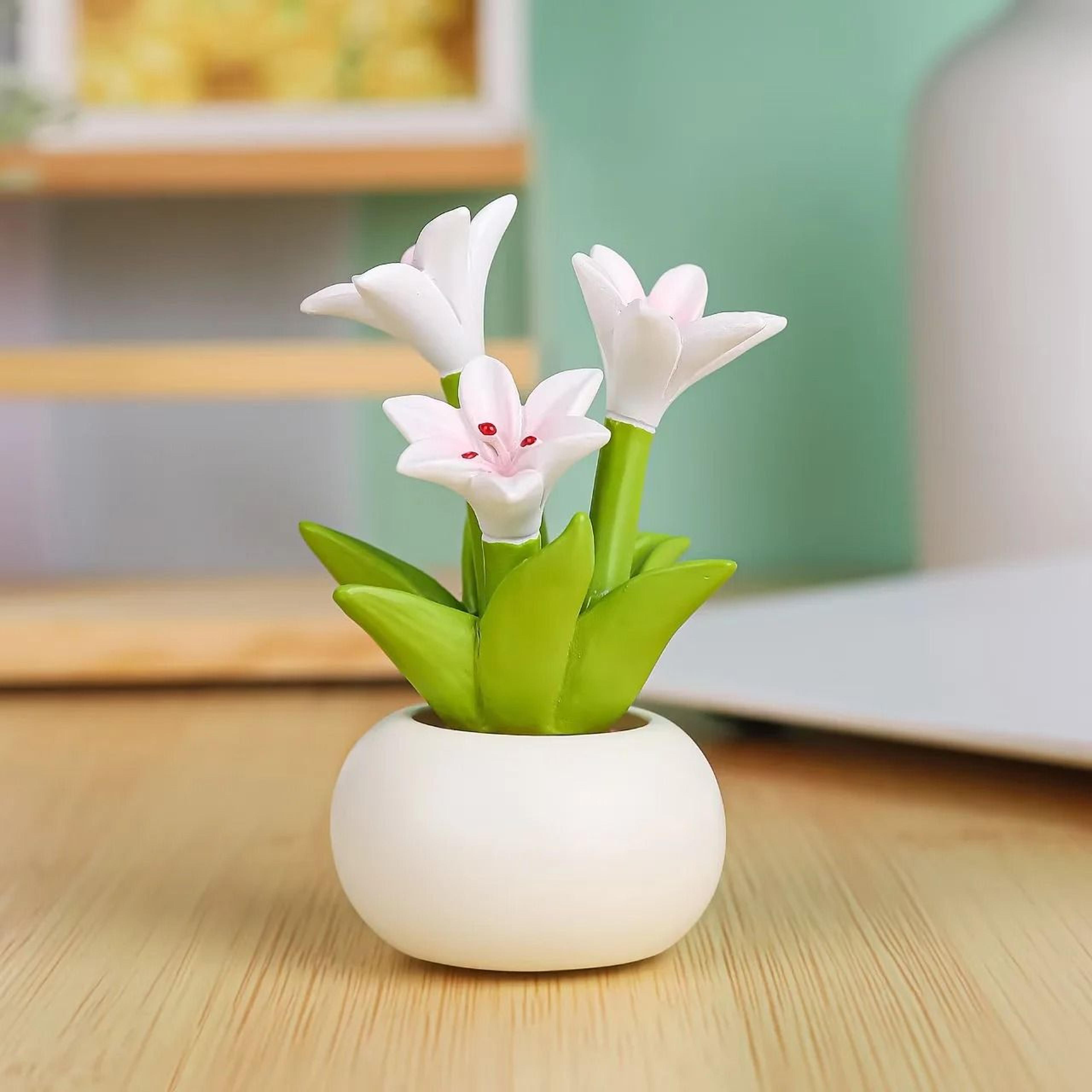 Flower Pot Elf MicroLandscape Interior Ornament 4