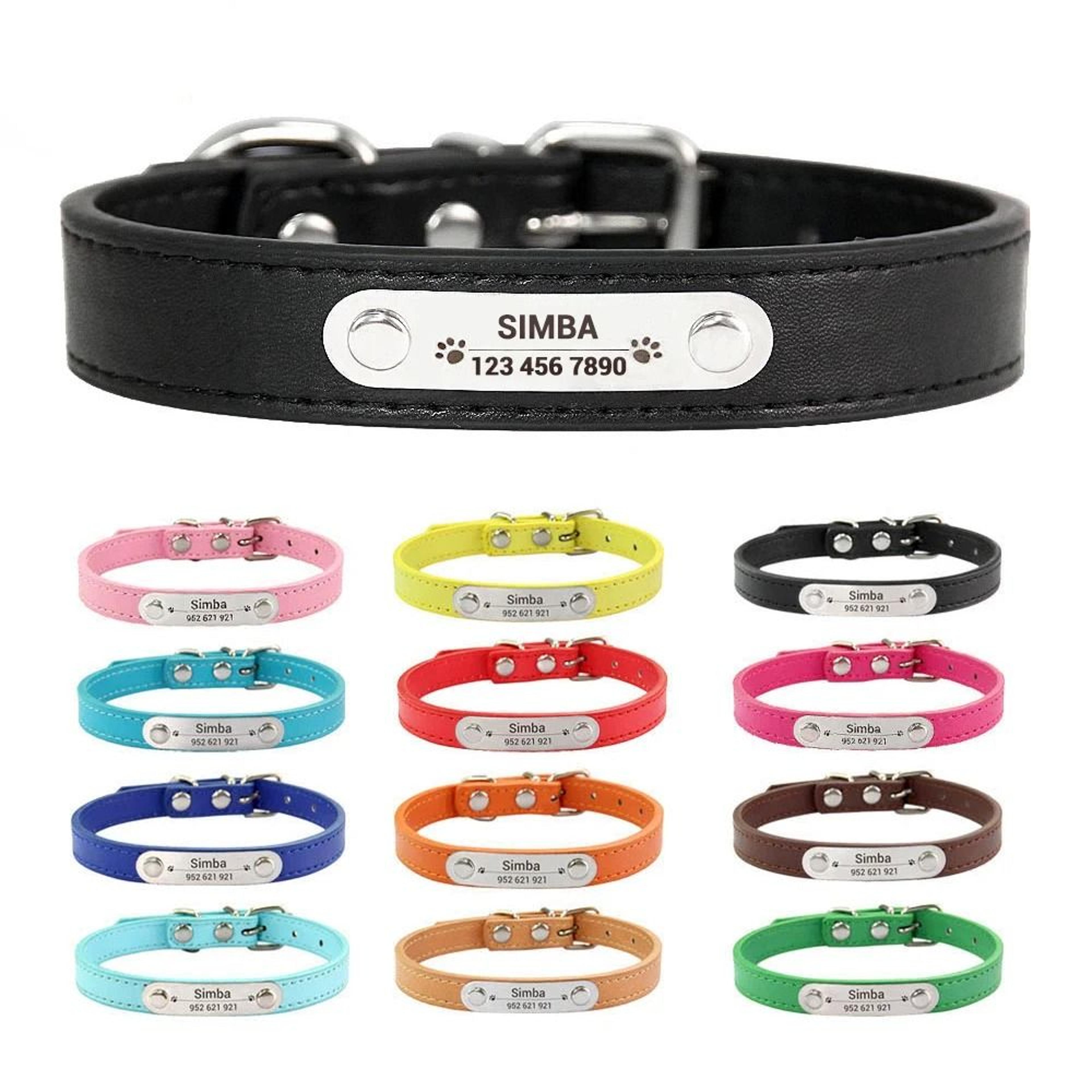 HeritageElite Personalized Vegan Leather Collar 0