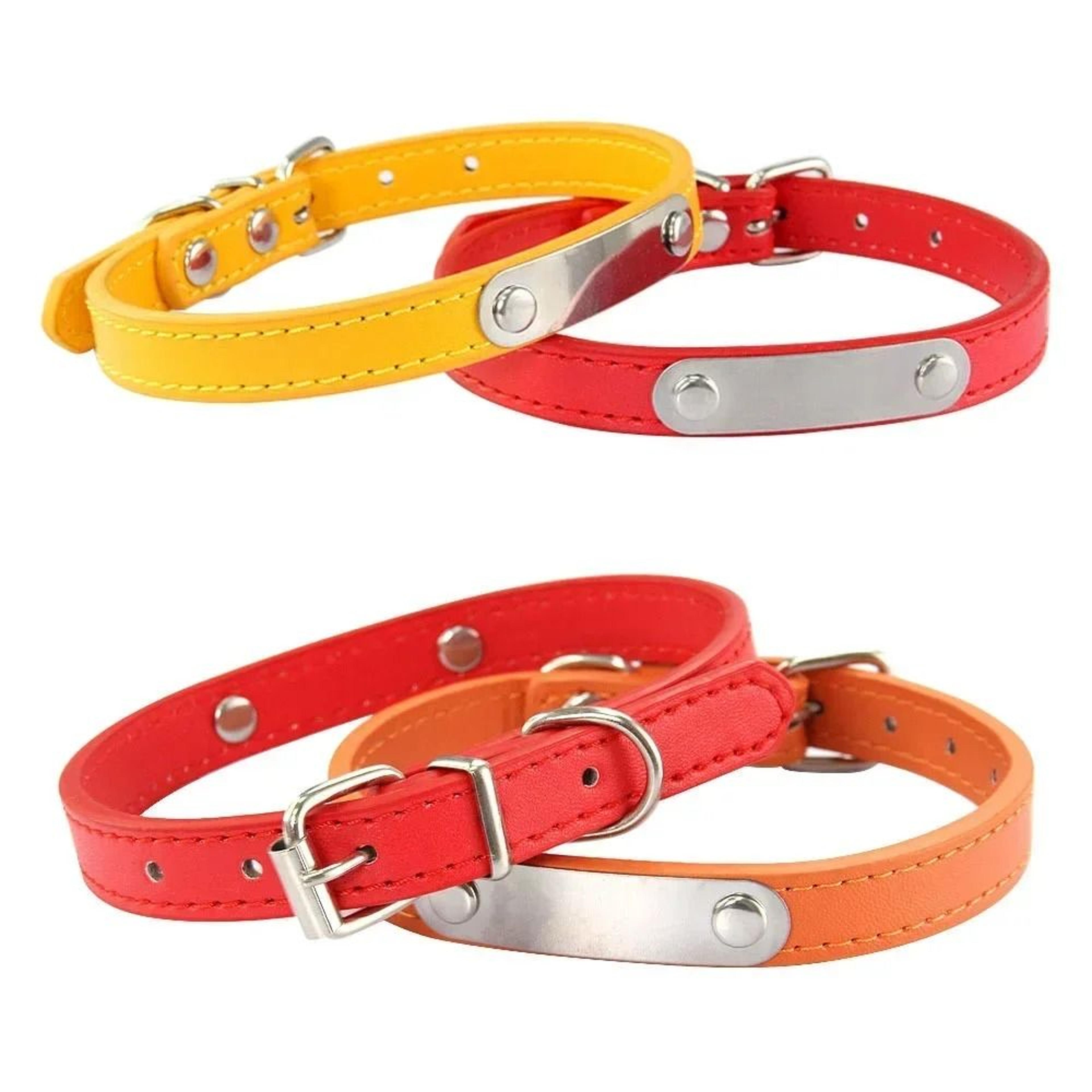 HeritageElite Personalized Vegan Leather Collar 1