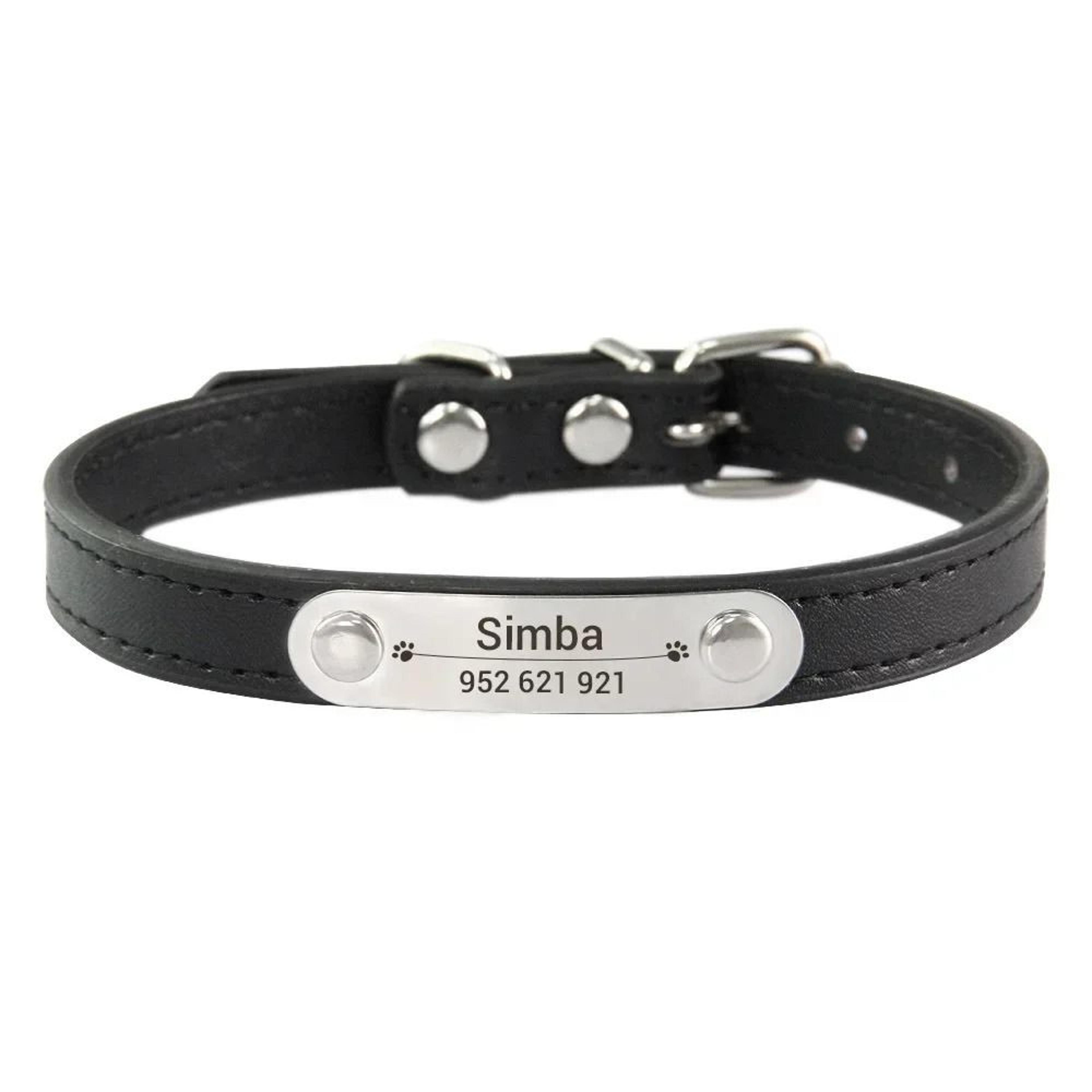 HeritageElite Personalized Vegan Leather Collar 11