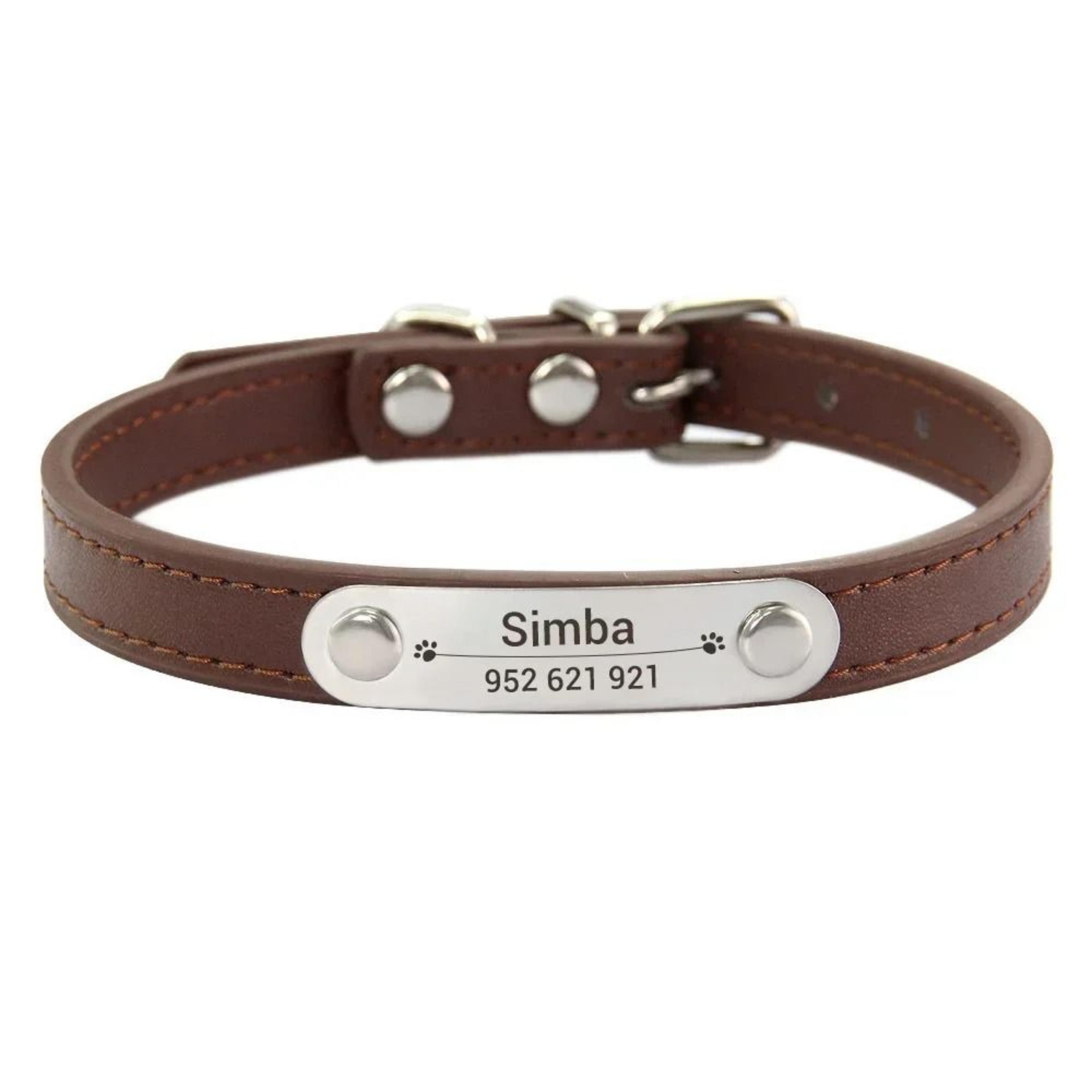HeritageElite Personalized Vegan Leather Collar 12