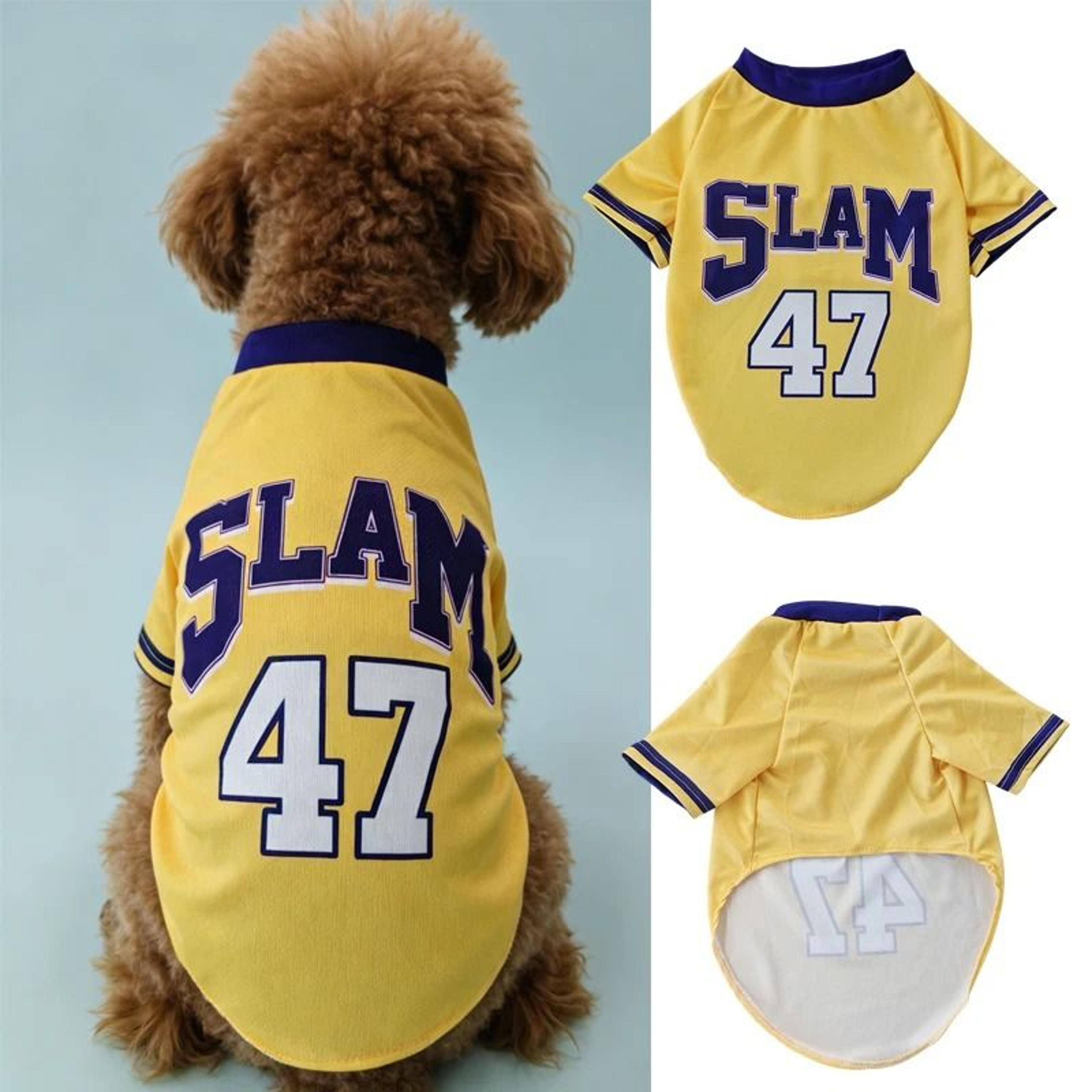 SLAM 47 Breathable Mesh Pet Basketball Jersey 1