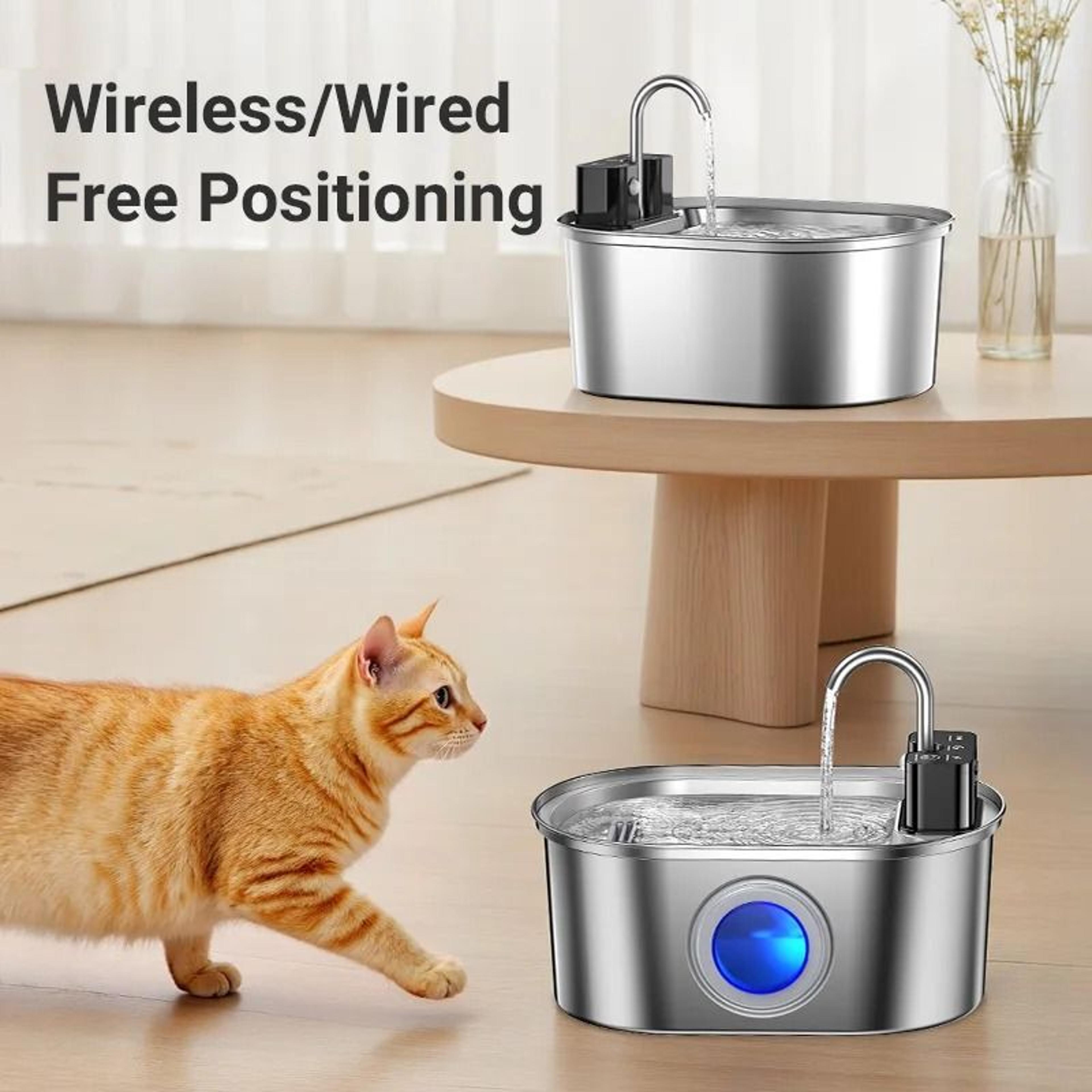 ROJECO 32L Smart Wireless Stainless Steel Pet Water Fountain 1