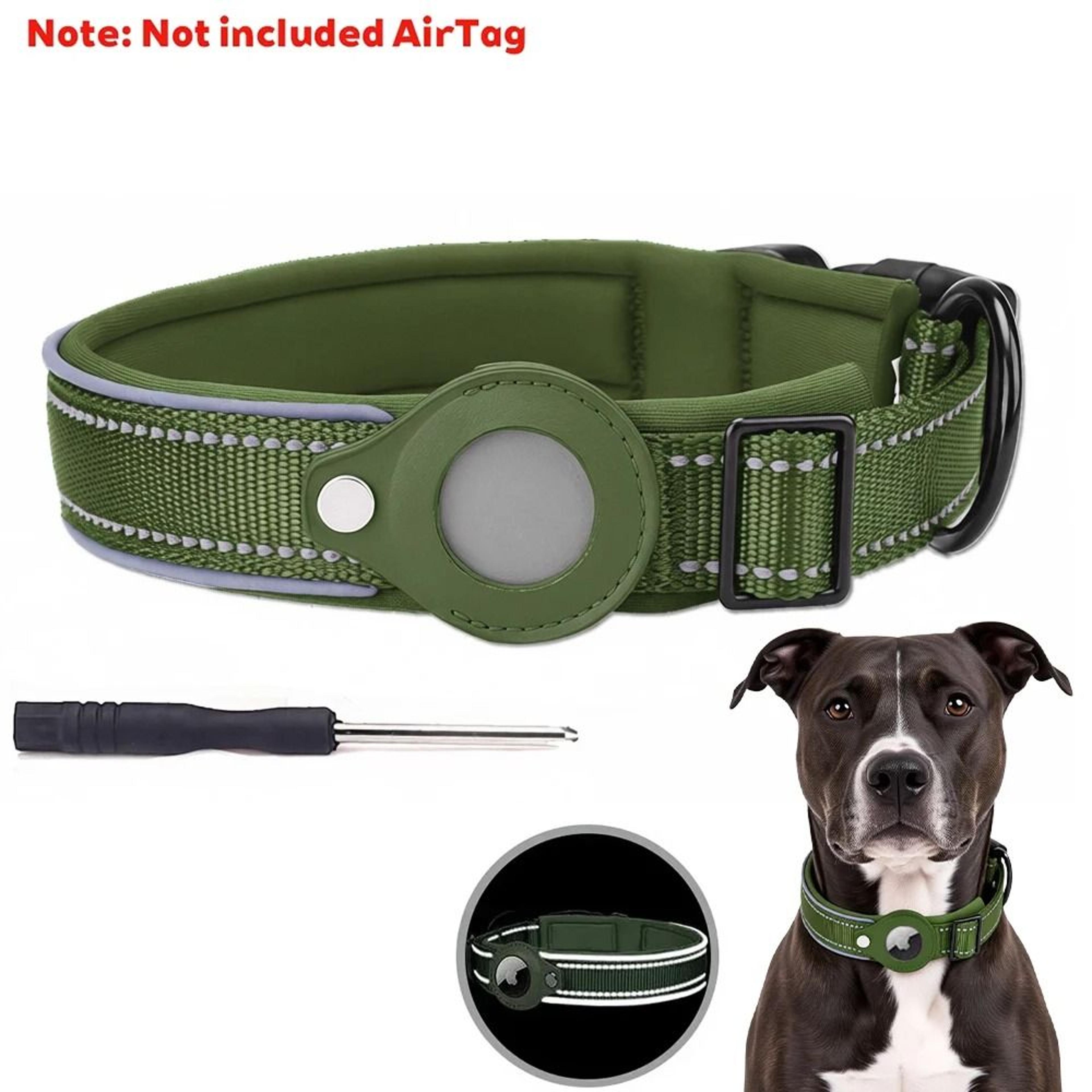 Integrated AirTag Reflective Tracking Pet Collar 11