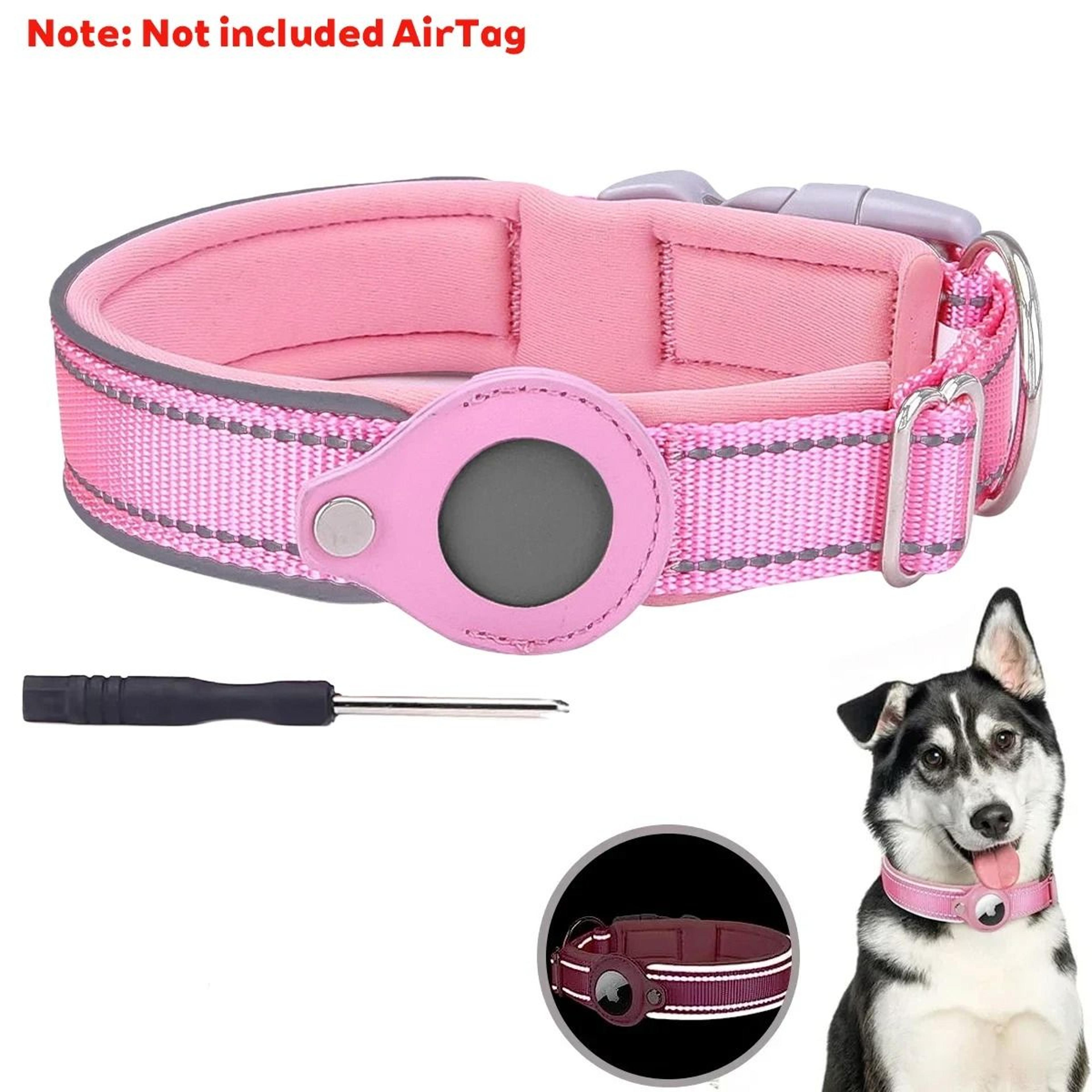 Integrated AirTag Reflective Tracking Pet Collar 13