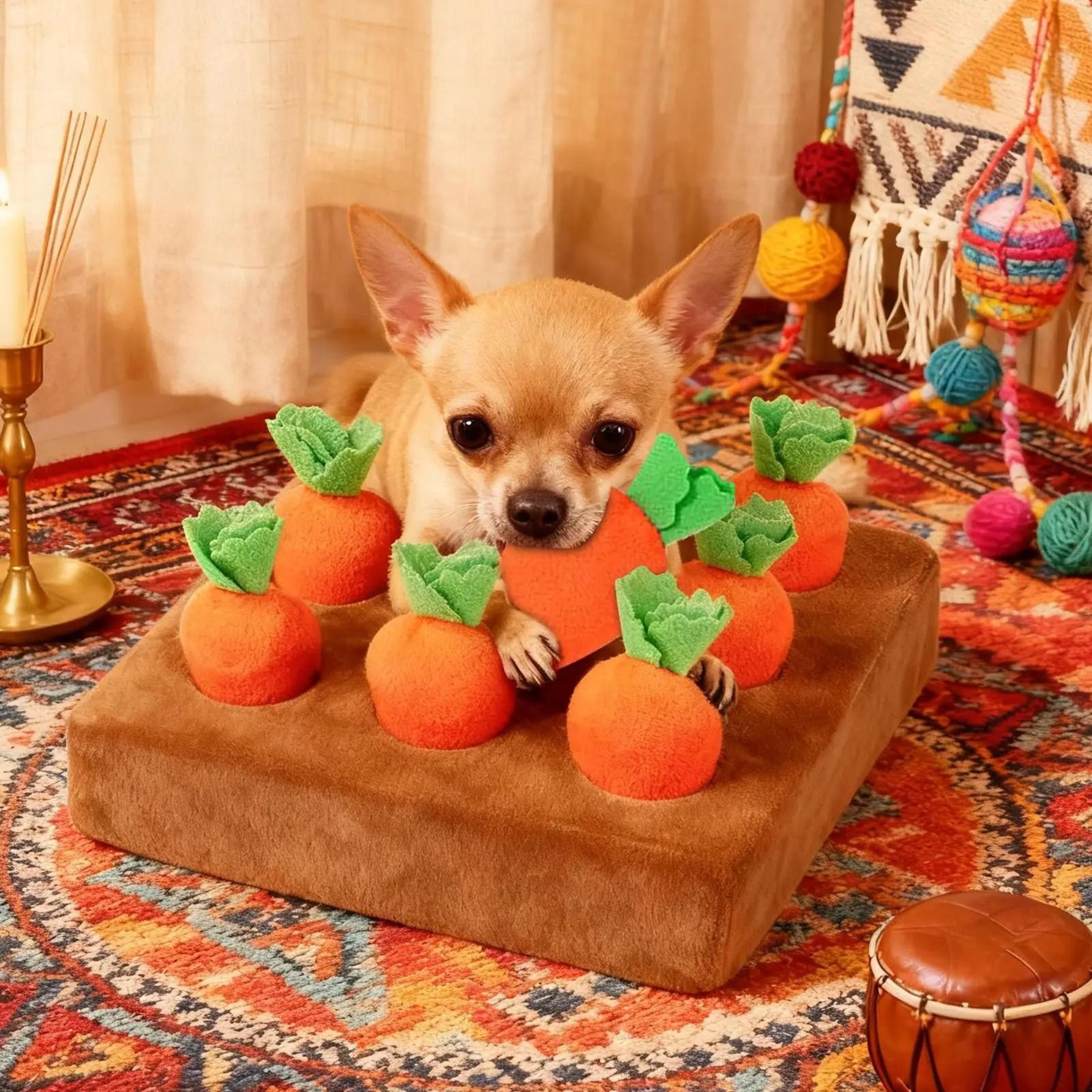 Carrot Patch Interactive Snuffle Mat  Puzzle Toy 3