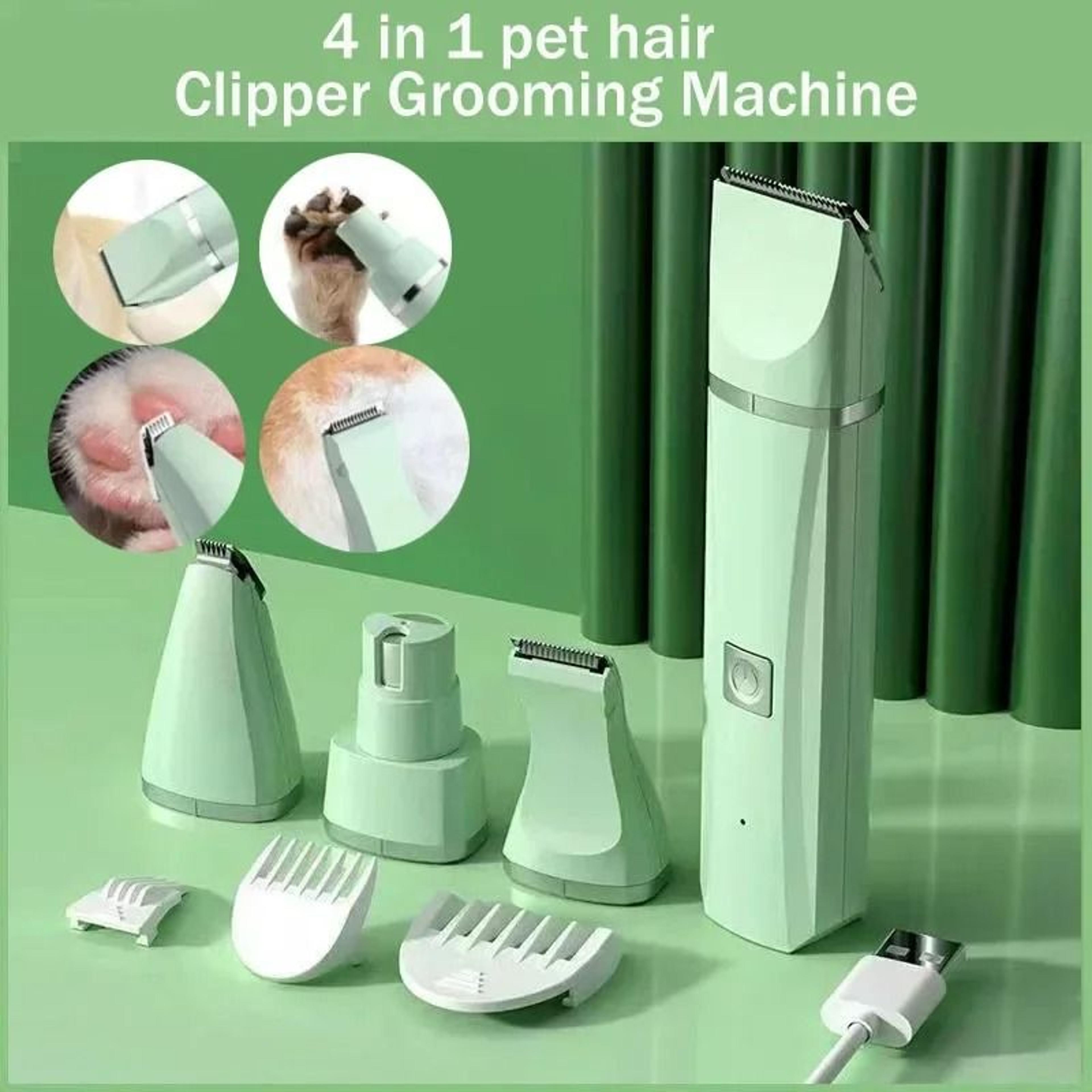 4-in-1 multi-functional cordless pet grooming kit