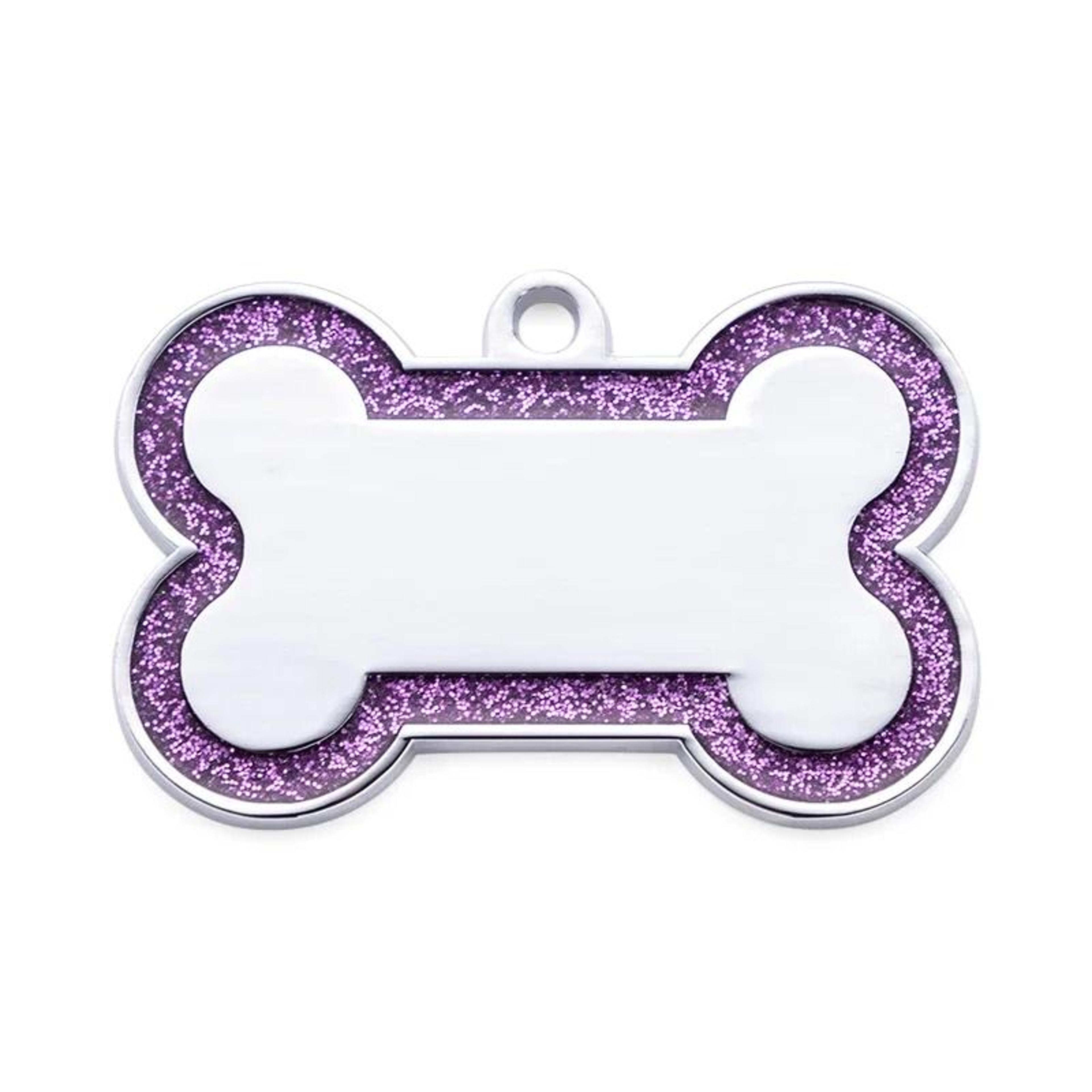 DoubleSided Glitter AntiLost Pet ID Tag 11