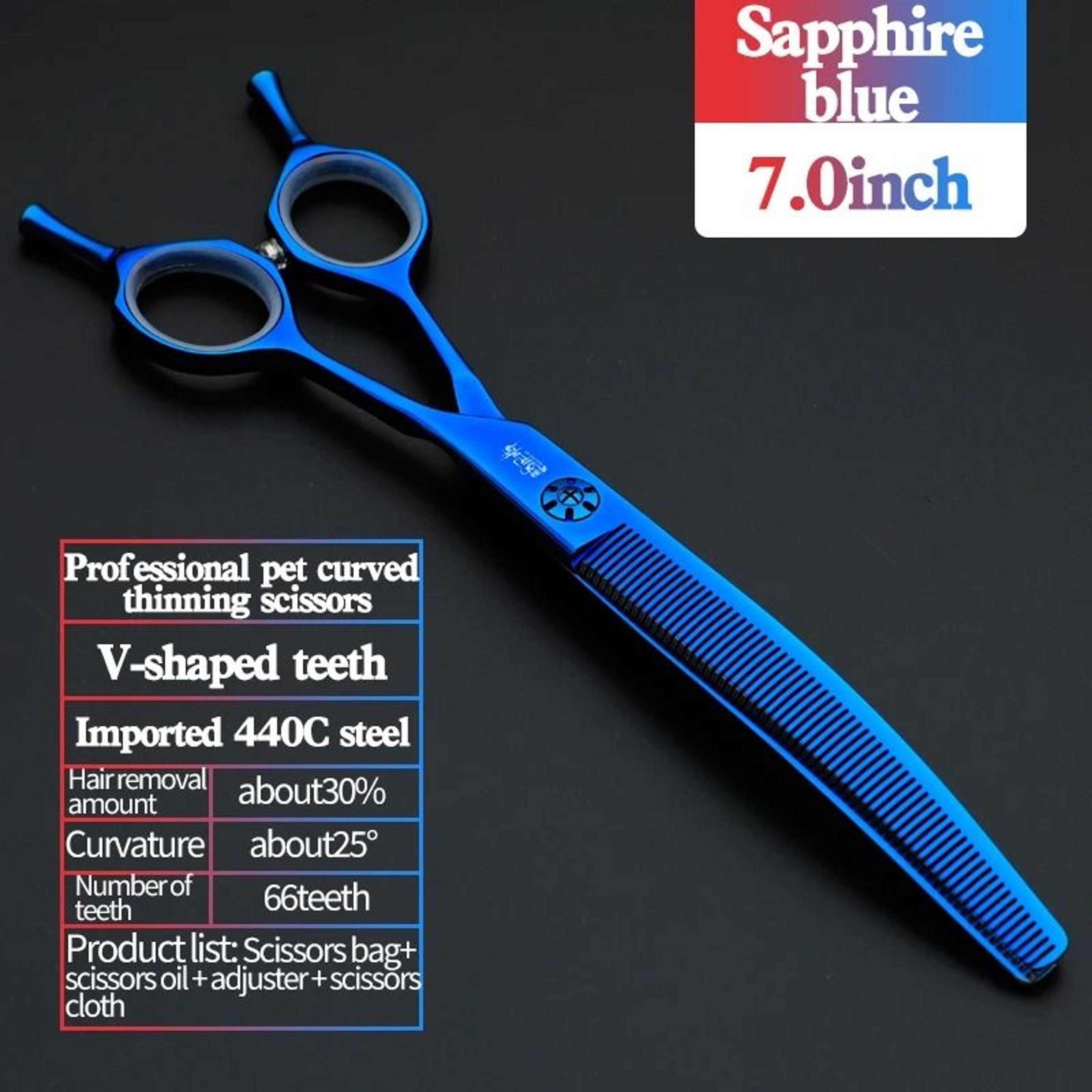 HighEnd 7Inch JP440C Fishbone Curved Shears 10