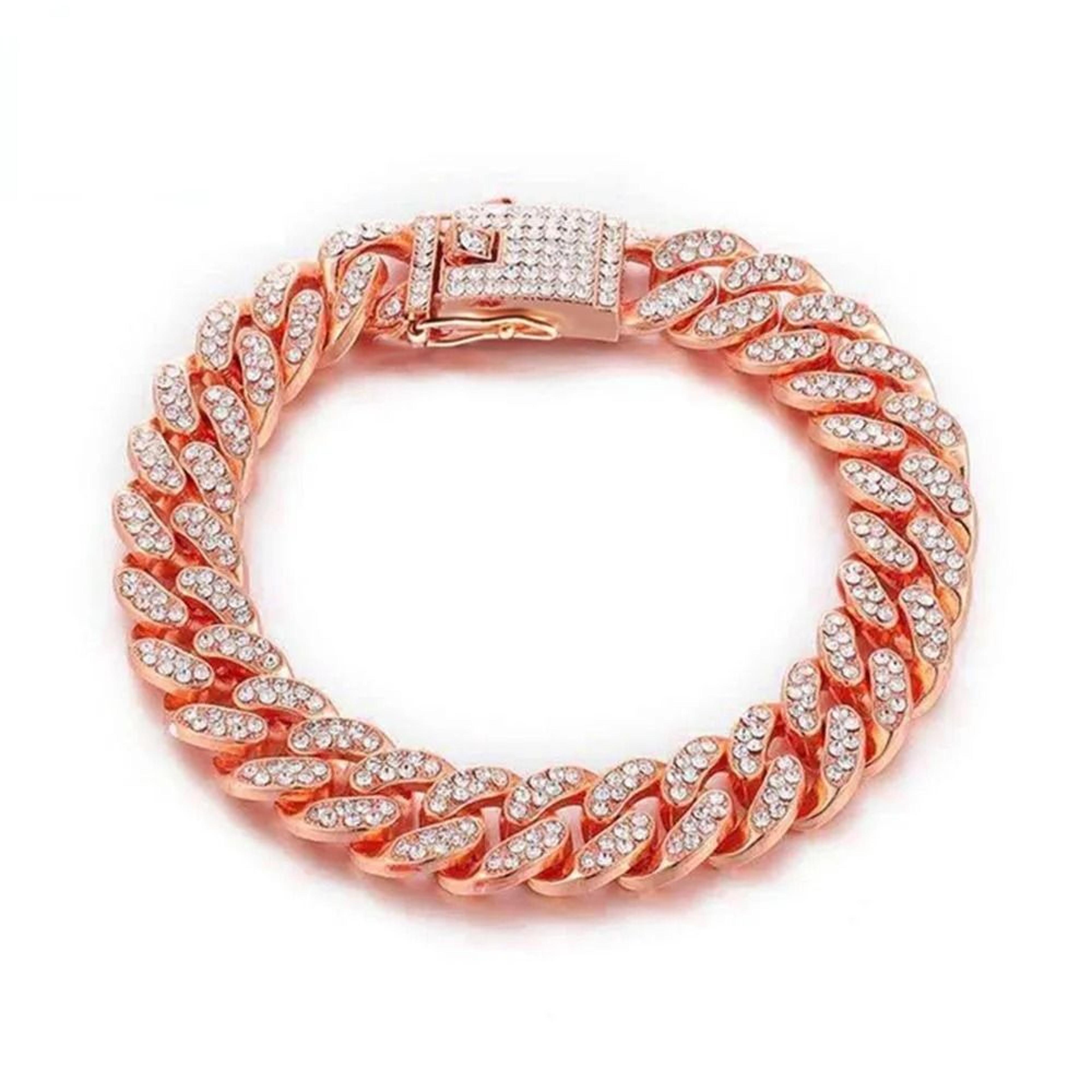 Luxury Rhinestone Stainless Steel Chain Collar 6