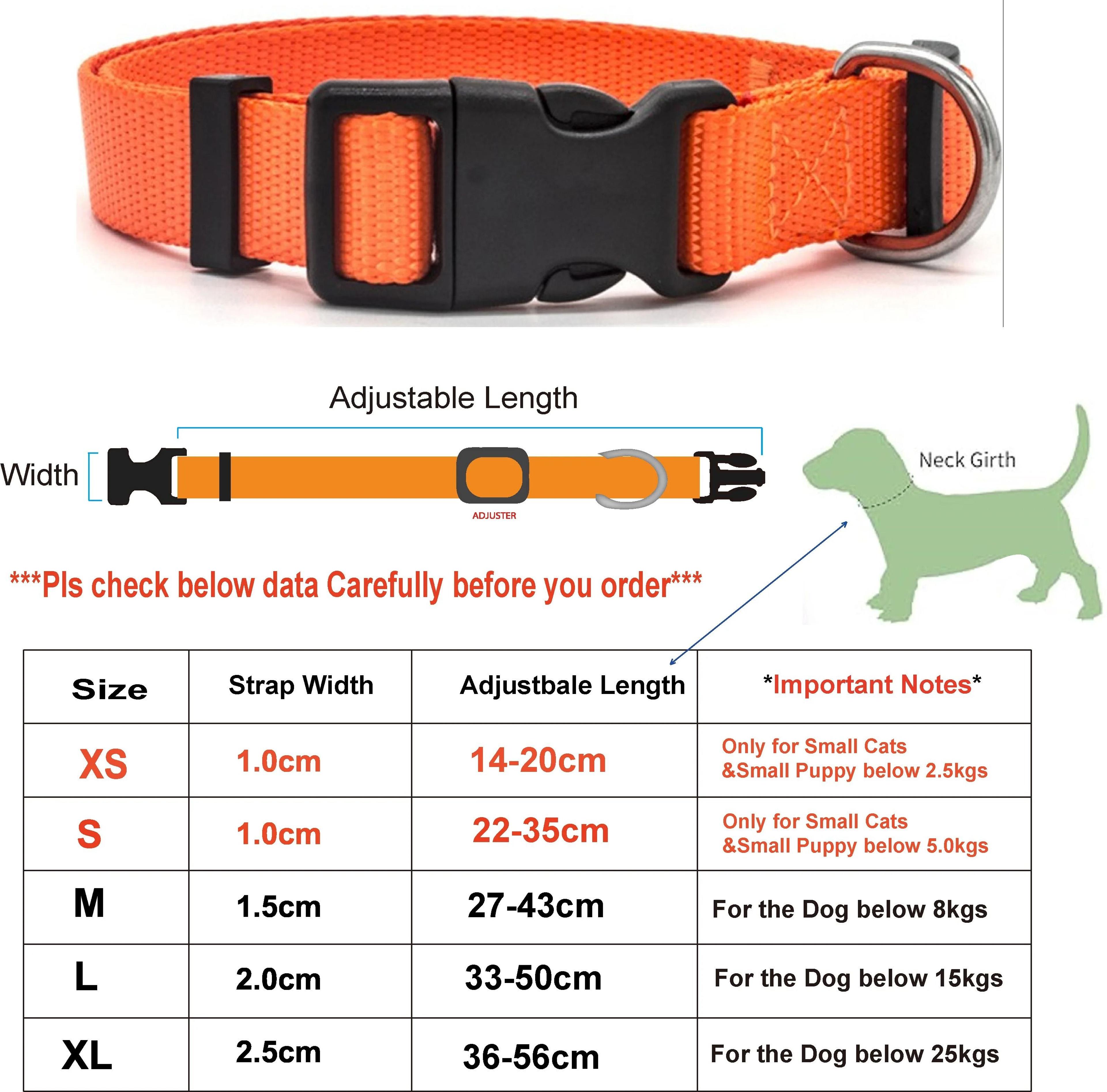 Classic Adjustable Nylon Pet Collar 10
