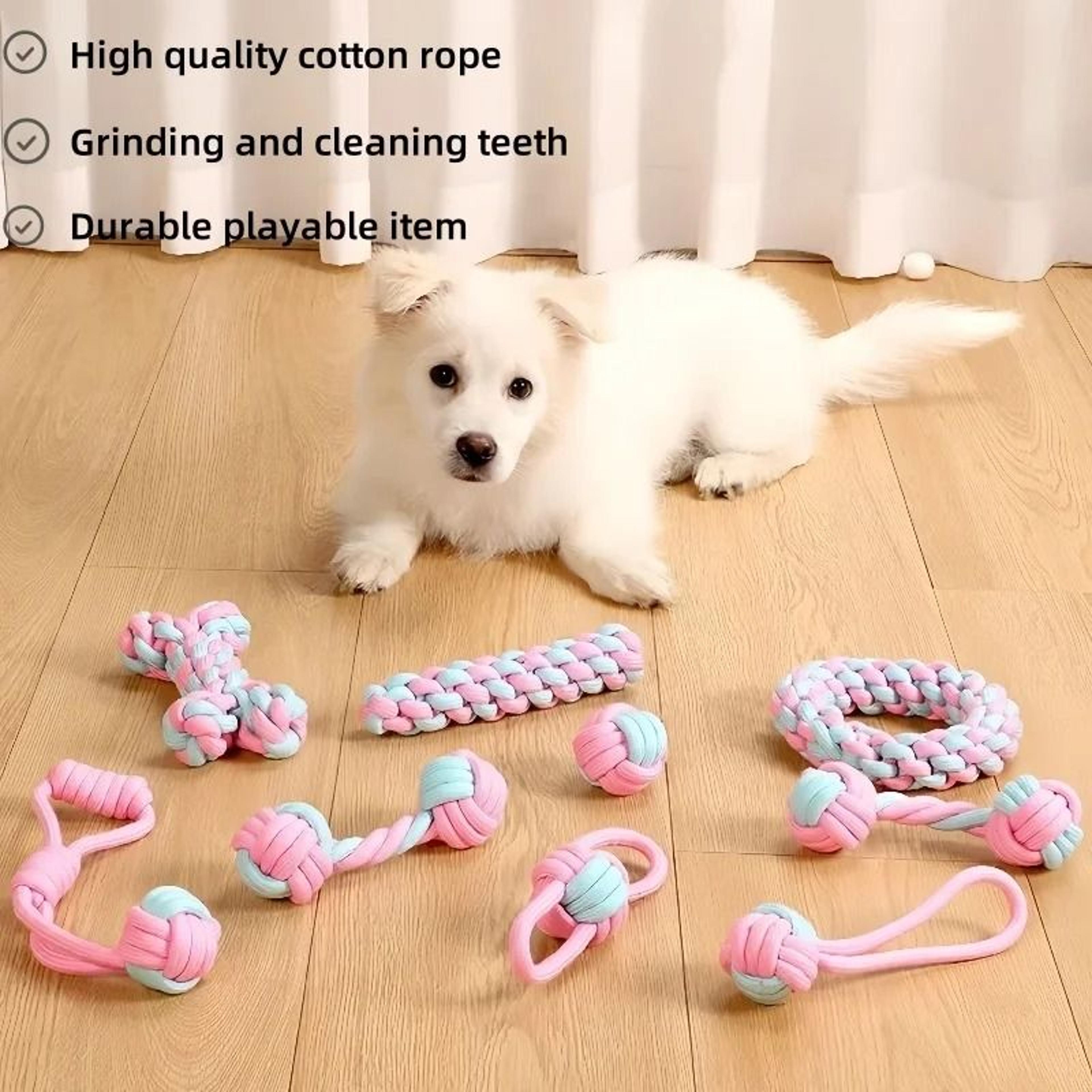 HeavyDuty Braided Tug  Ball Interactive Toy 2