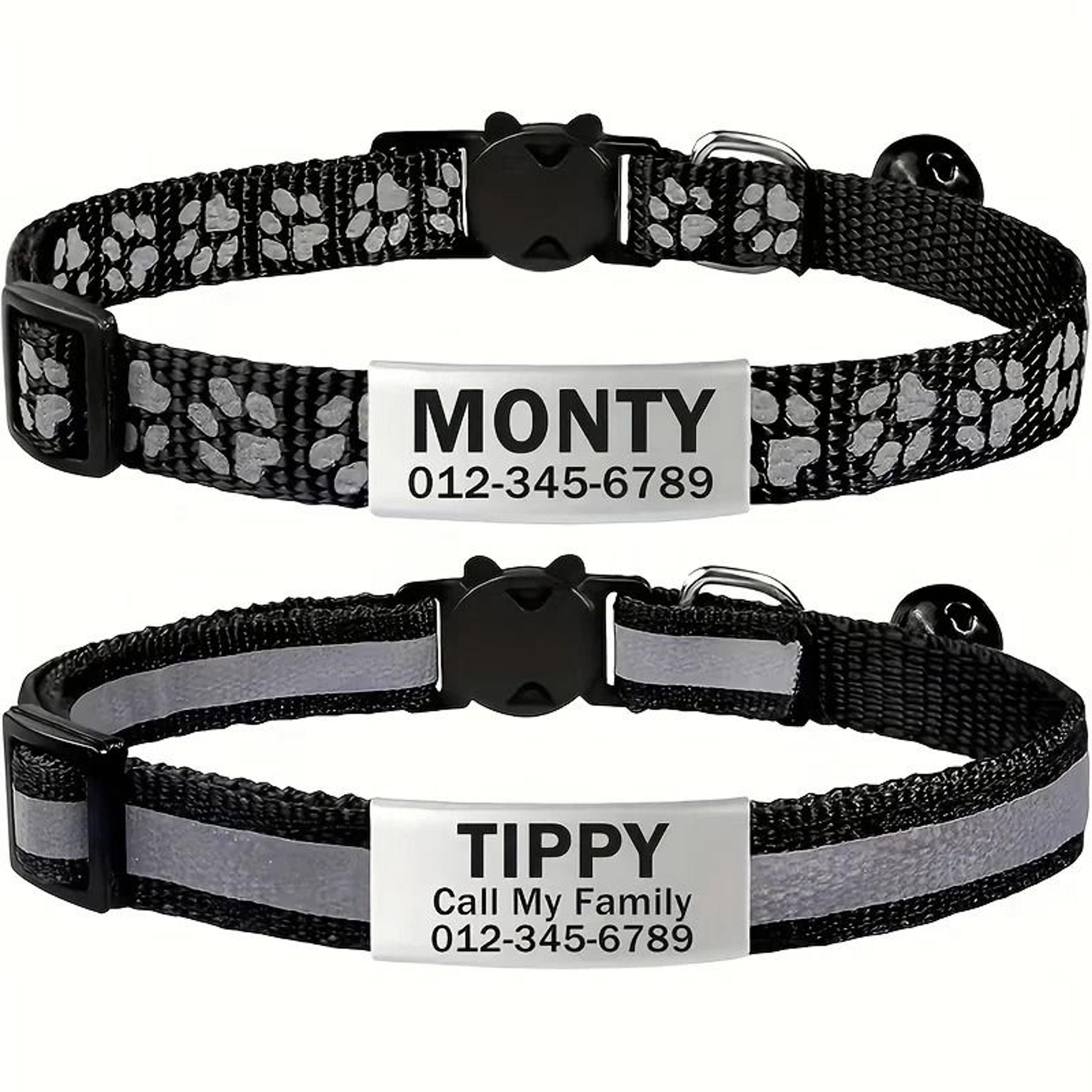 SafetyFirst Personalized Reflective Cat Collar Set 1