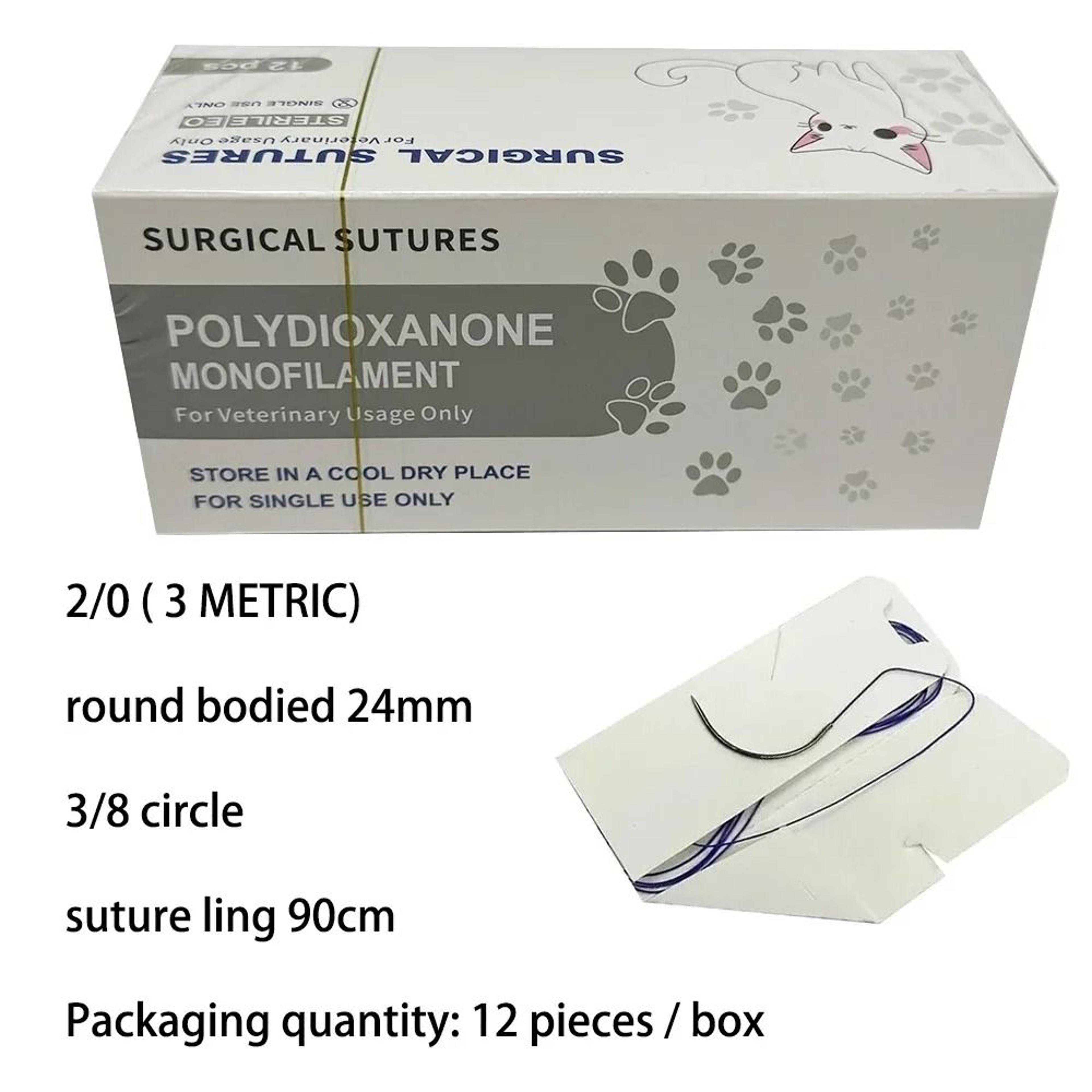 VetTech PGA Absorbable Suture System 12Piece Pack 10