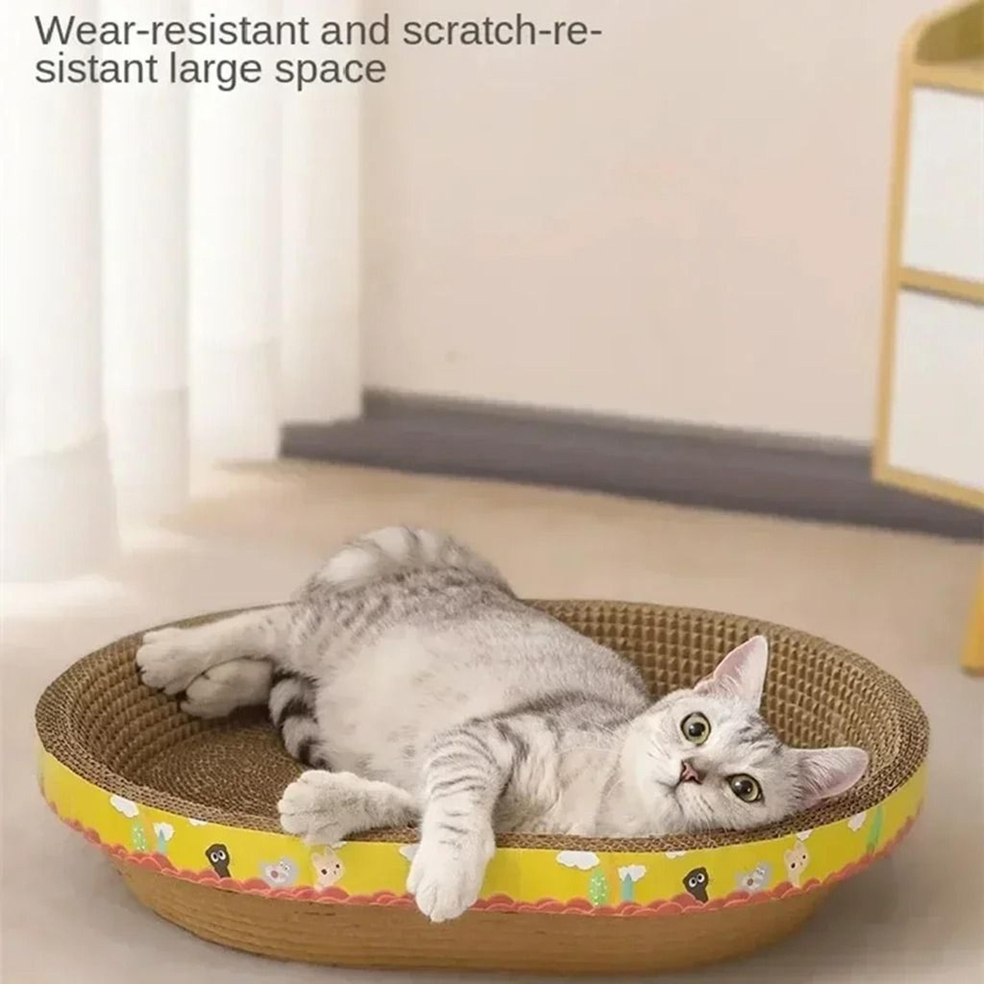 Oval Corrugated Cat Nest  Scratcher 4