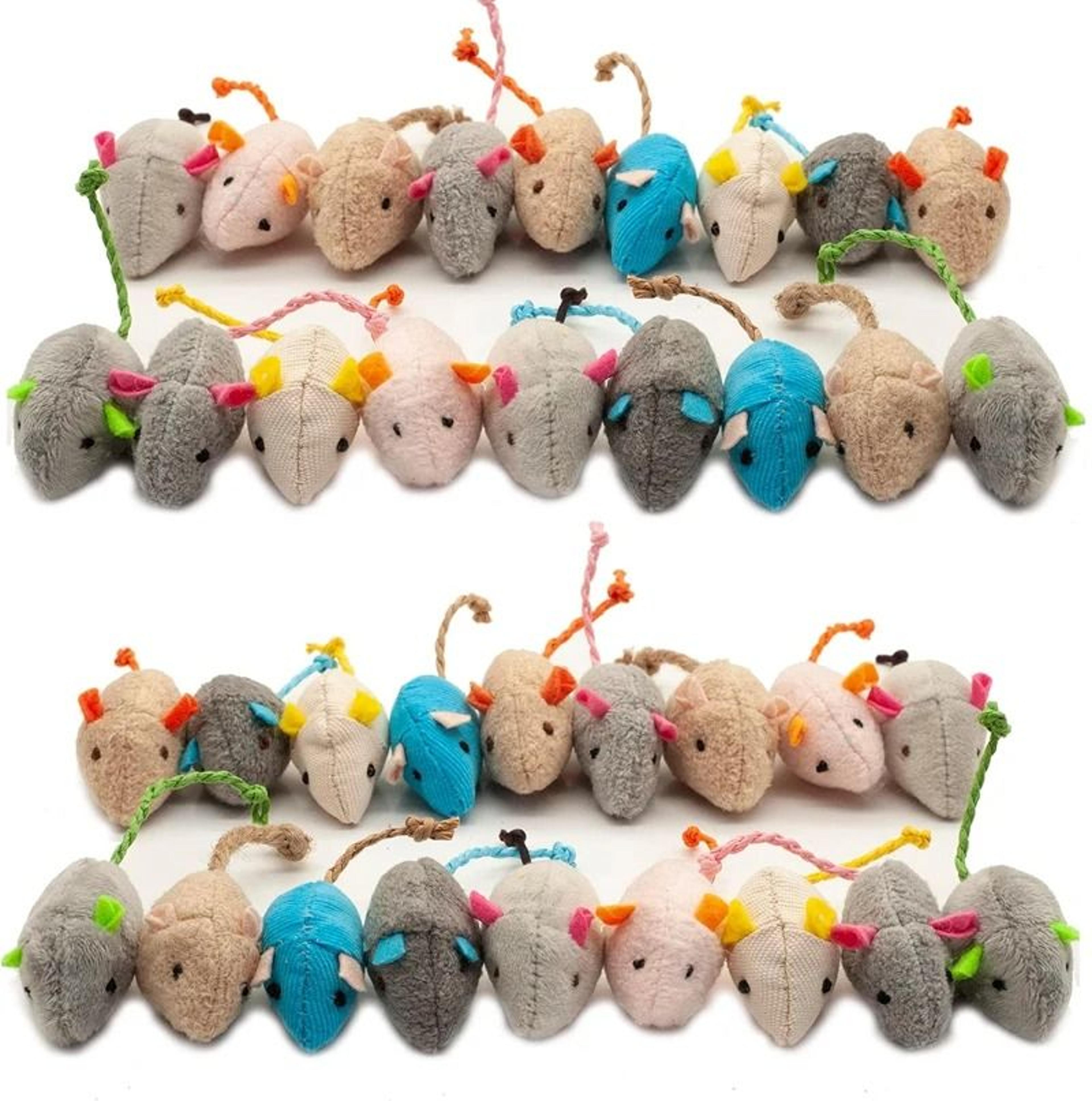 Interactive Rattle  Catnip Mice 4