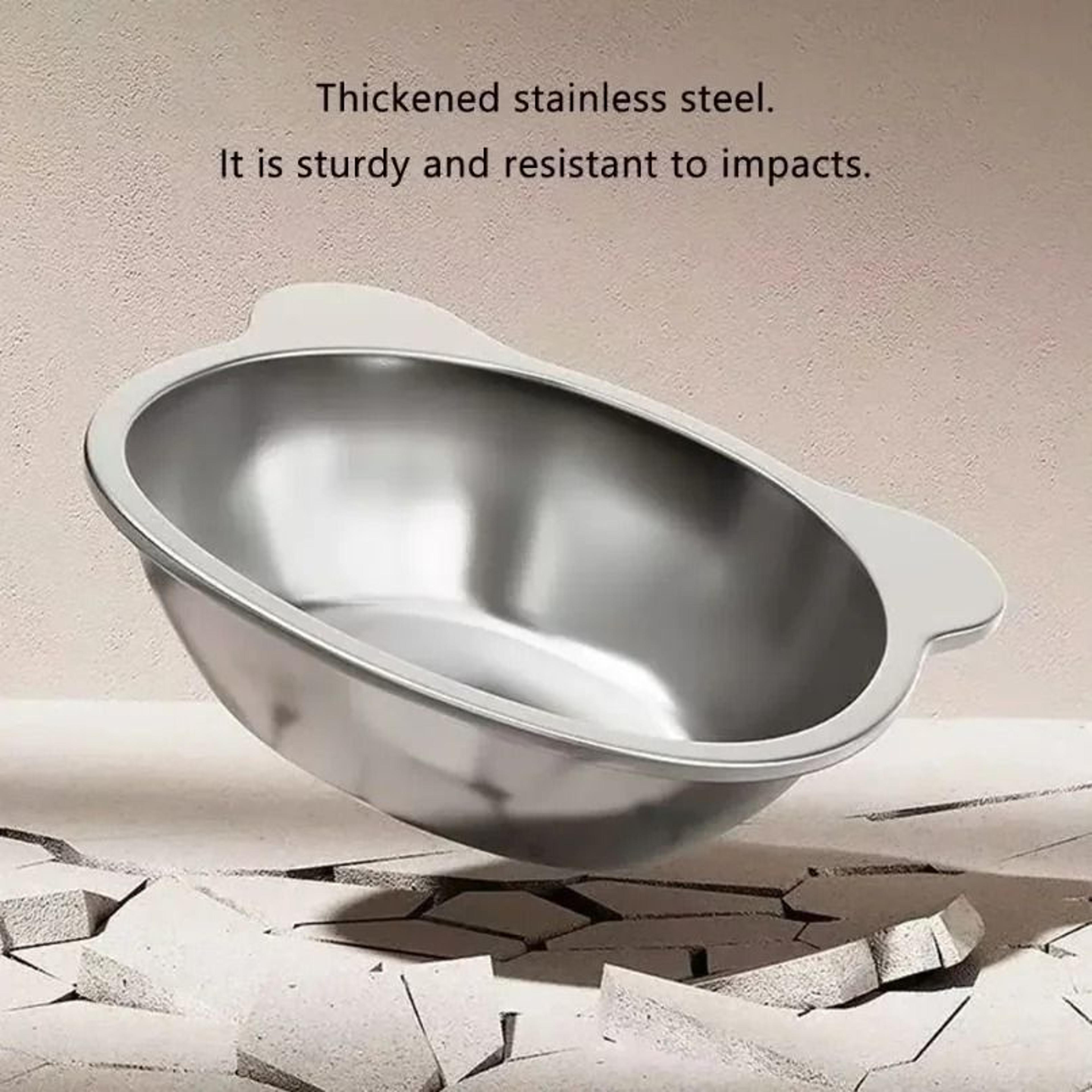 Tilted 15 Degrees Stainless Steel Elevated Feeder 4