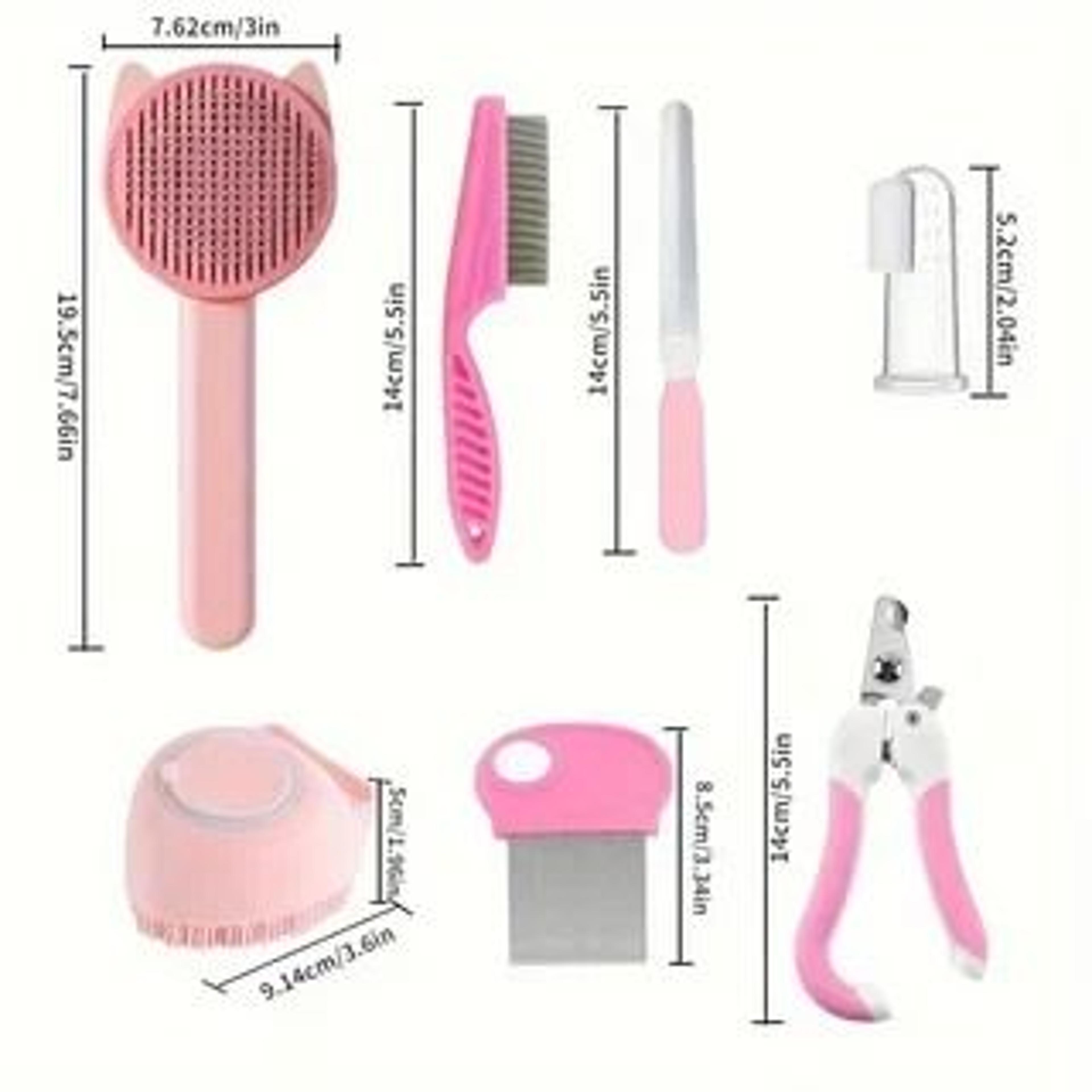 Professional 8Piece Feline Grooming  Spa Kit 3