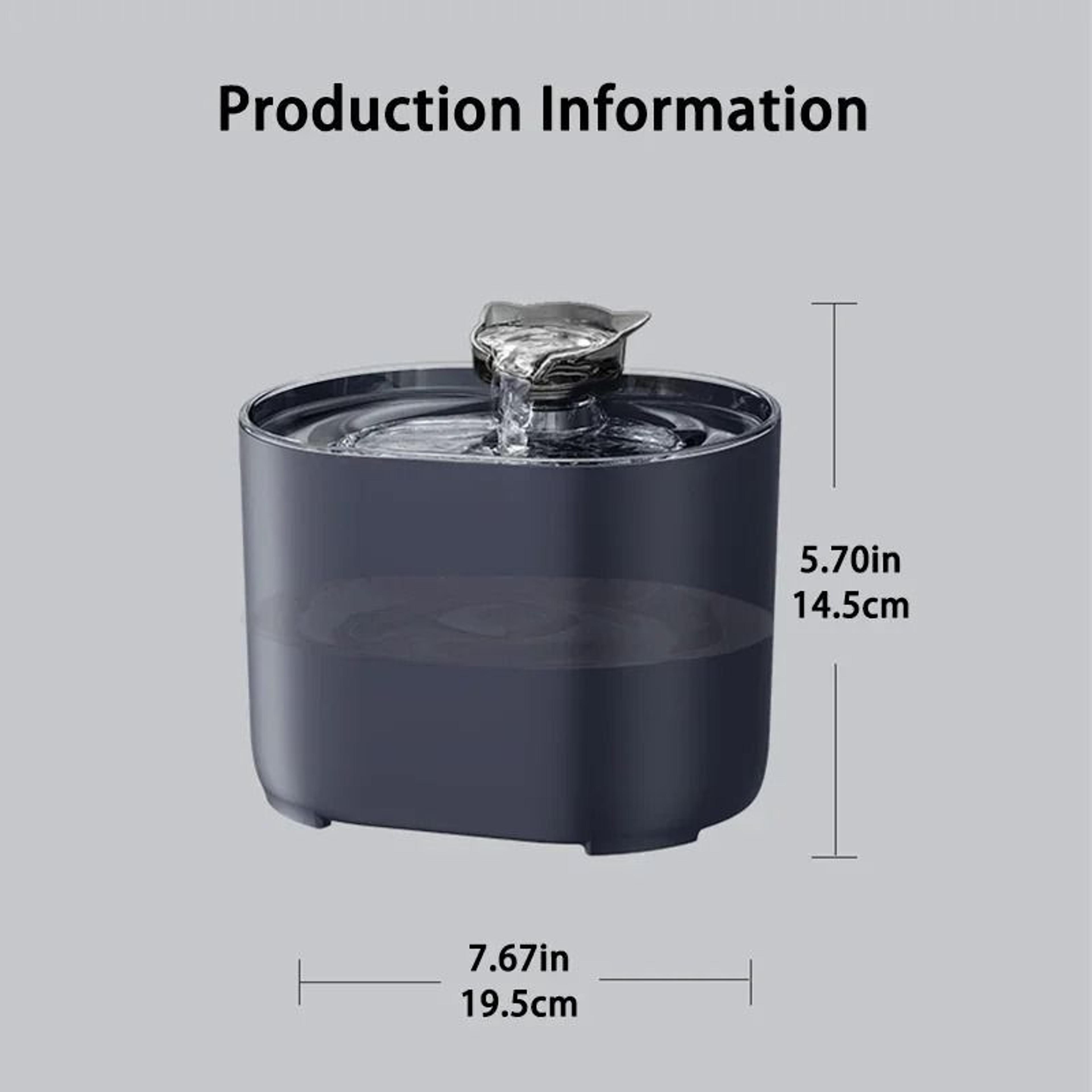 Automatic Circulating UltraQuiet Pet Fountain 1