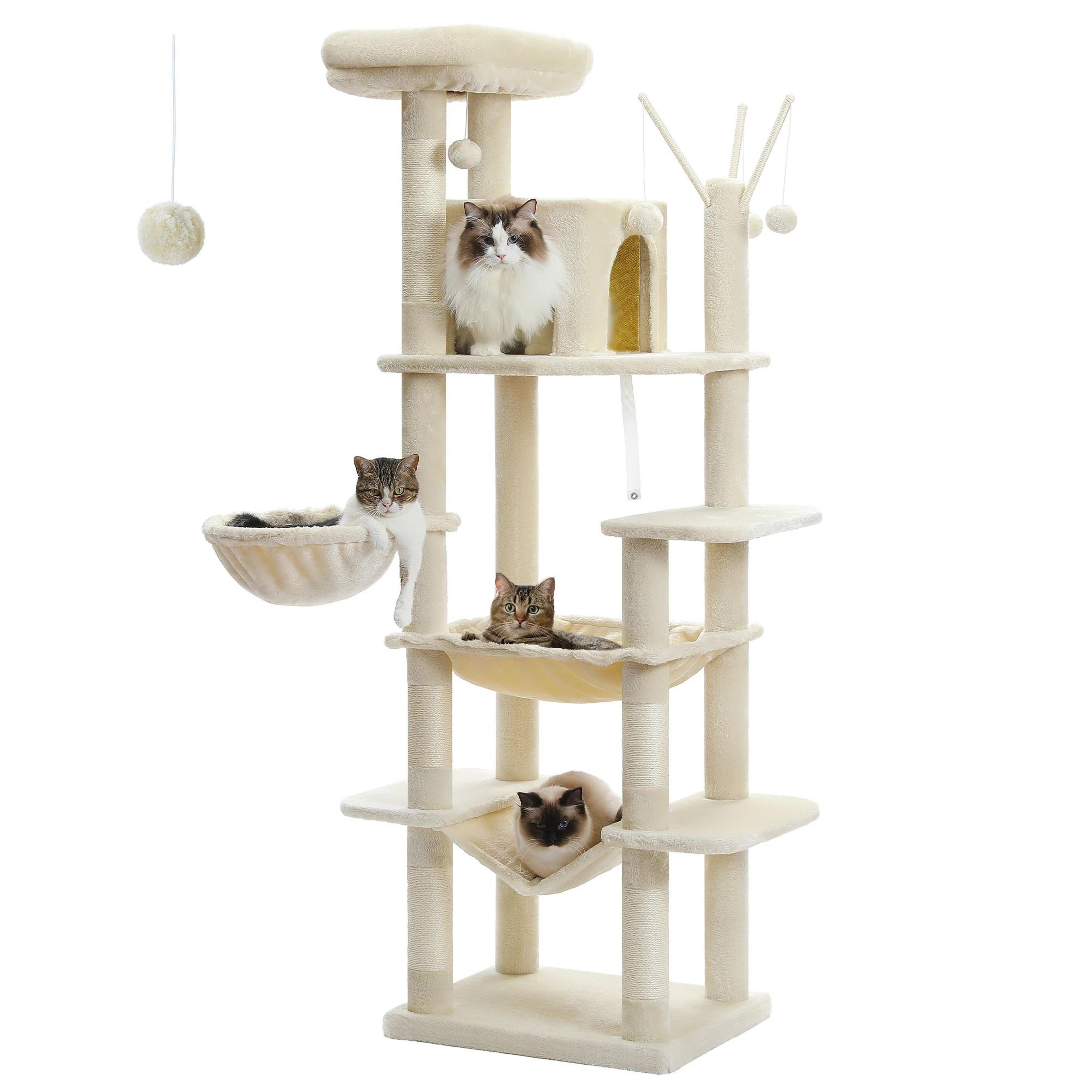Jumbo Deluxe MultiLevel Tall Cat Tower 9