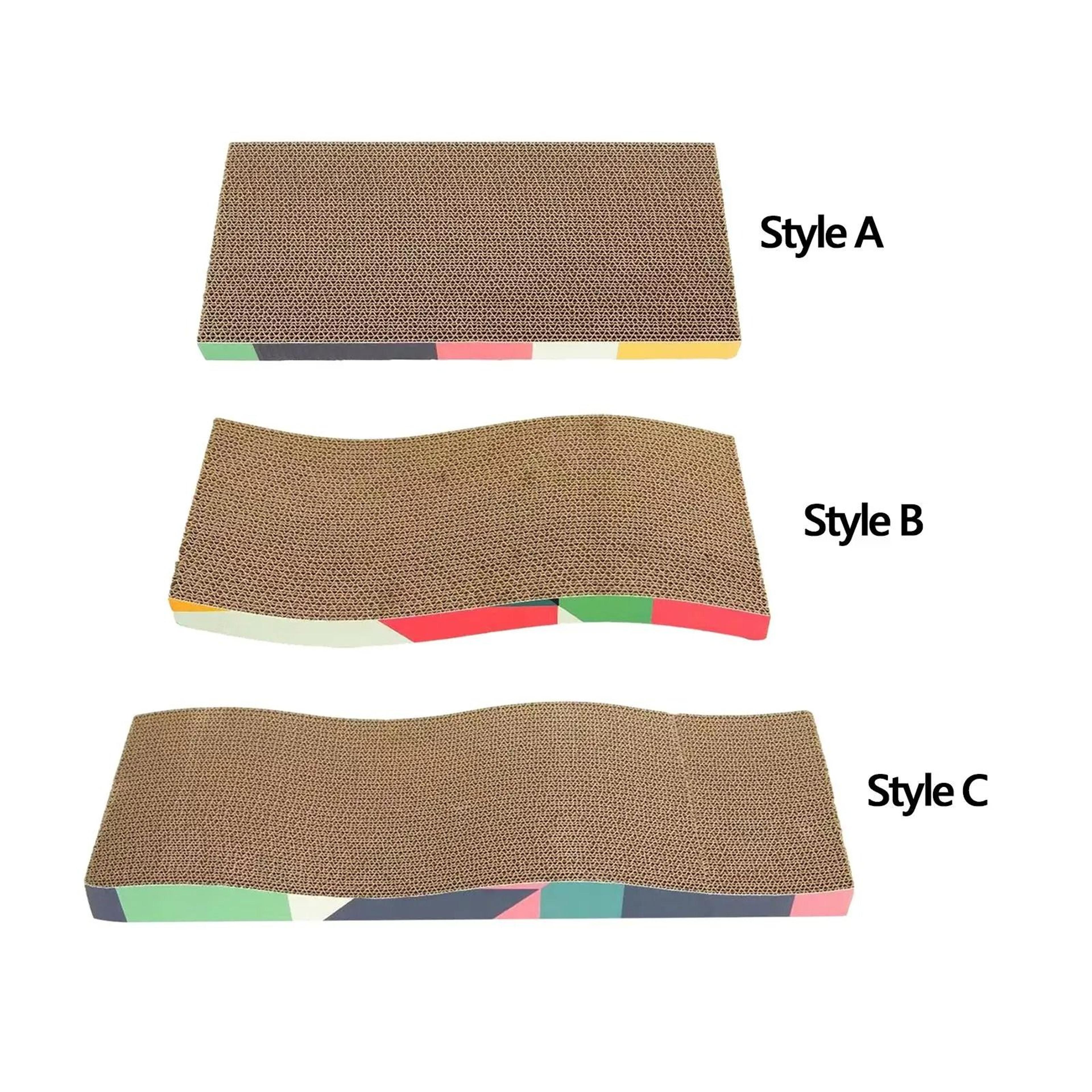Ergonomic Wave Corrugated Cat Scratcher 0