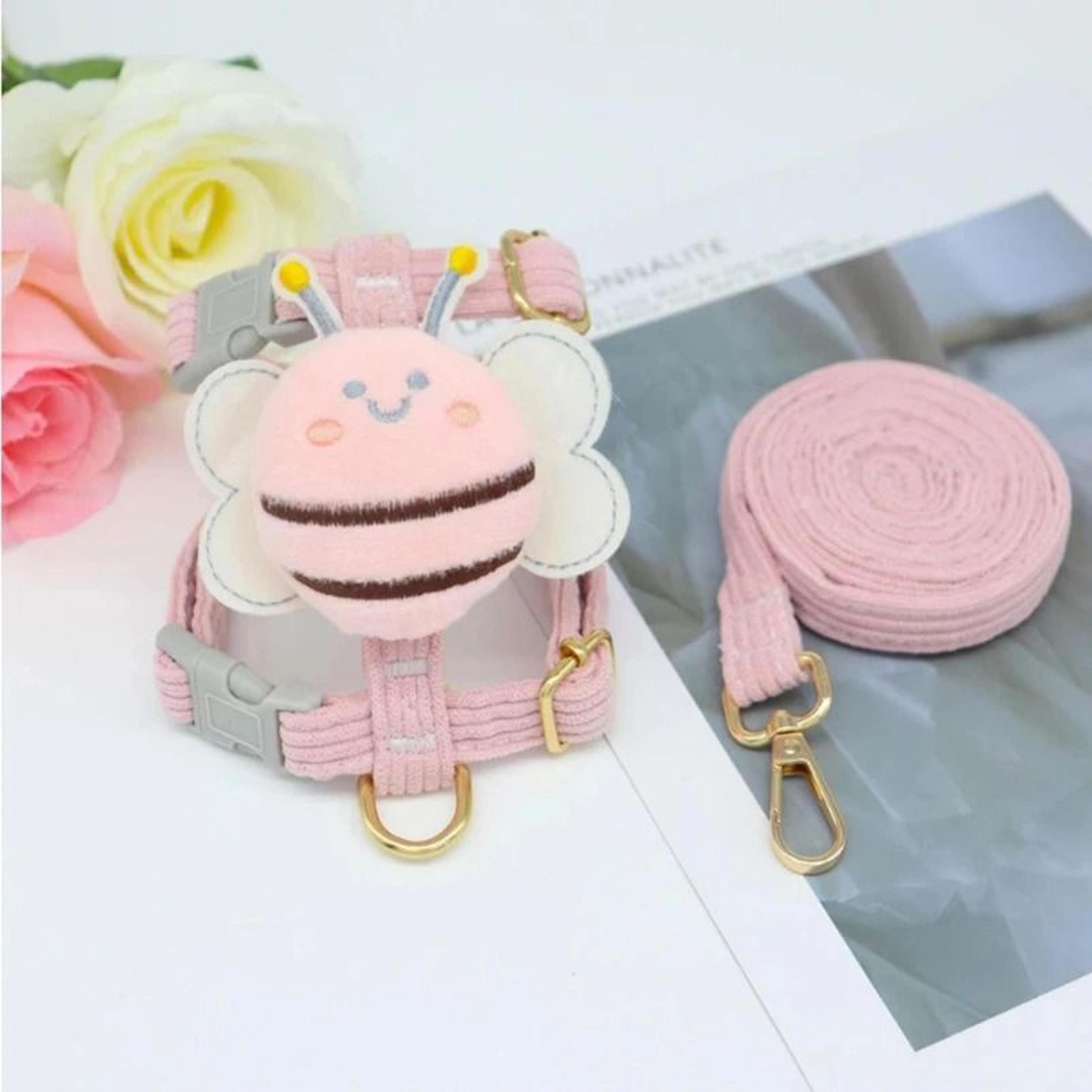 Busy Bee Plush Walking Harness  Leash Set 10