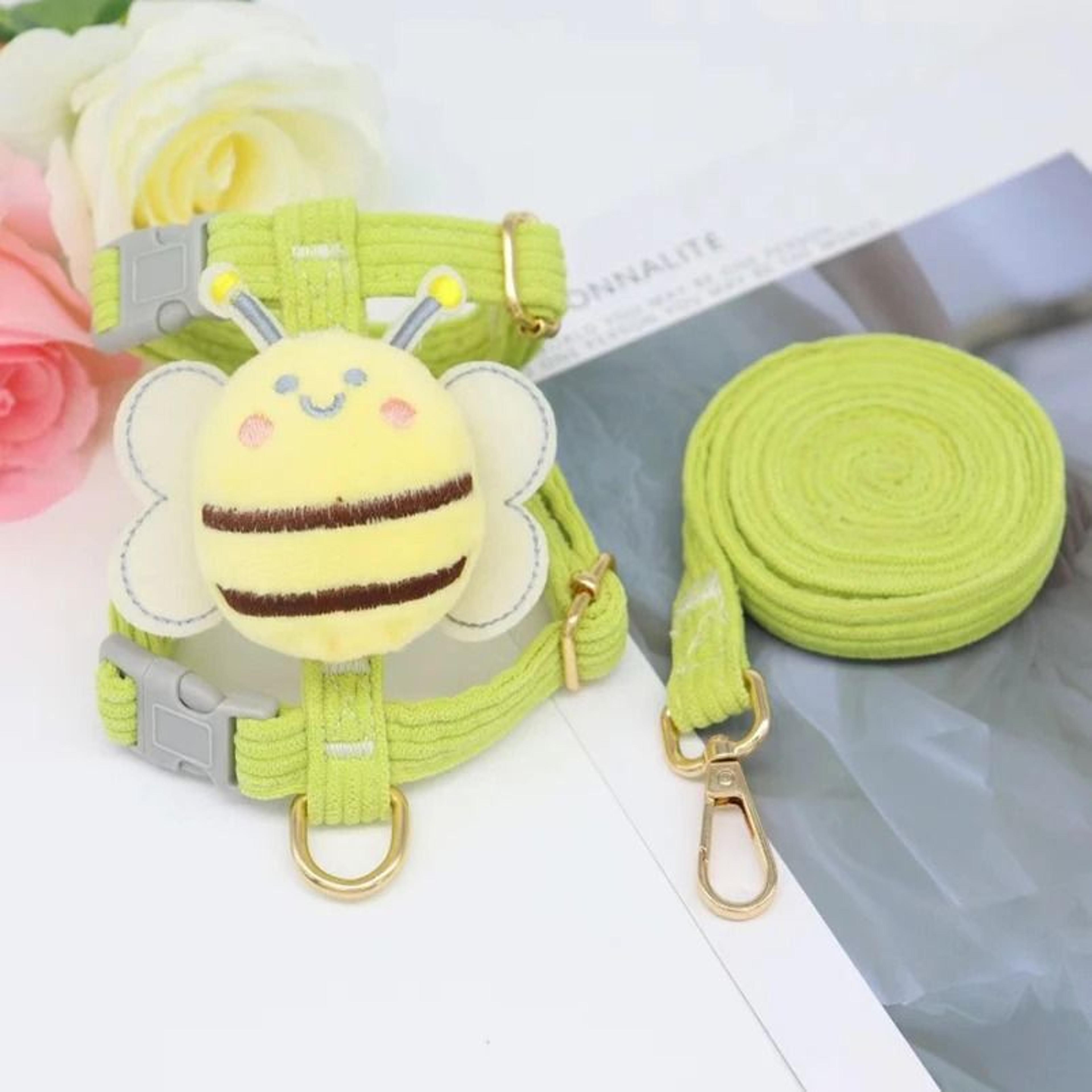 Busy Bee Plush Walking Harness  Leash Set 8