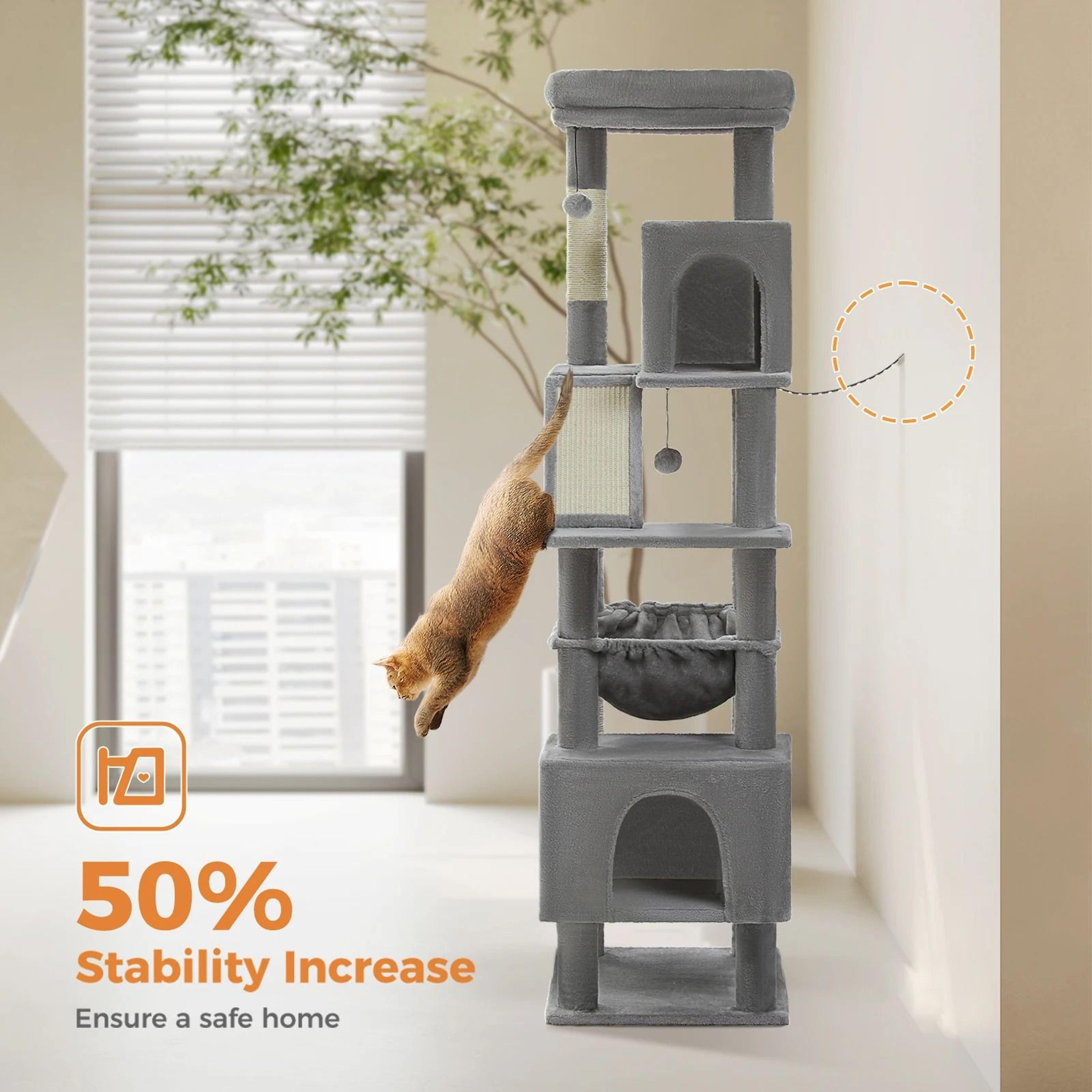 Majestic 180cm MultiLevel Estate For Large Cats 5