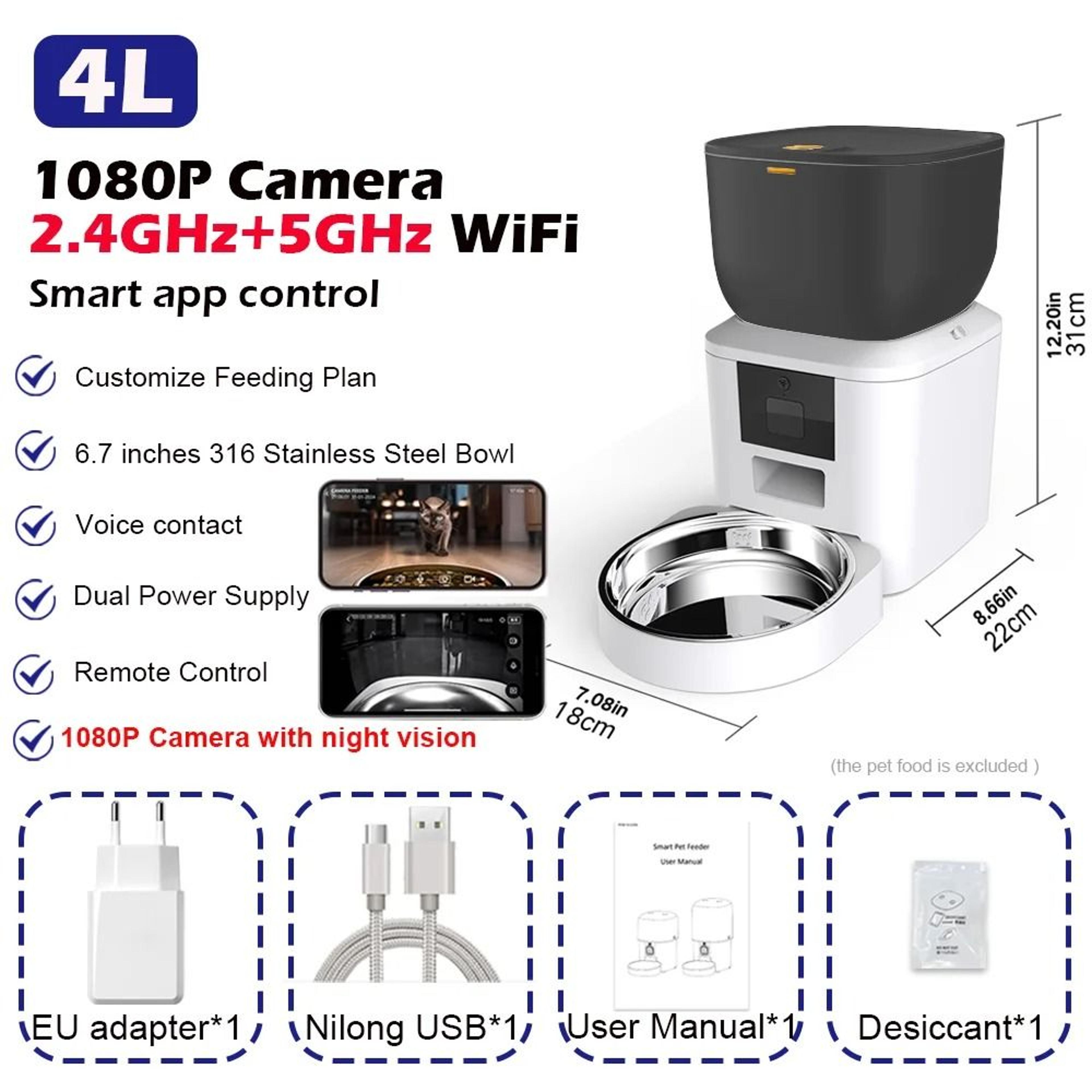 Furpipi 8L Smart Vision Automatic Pet Feeder 9