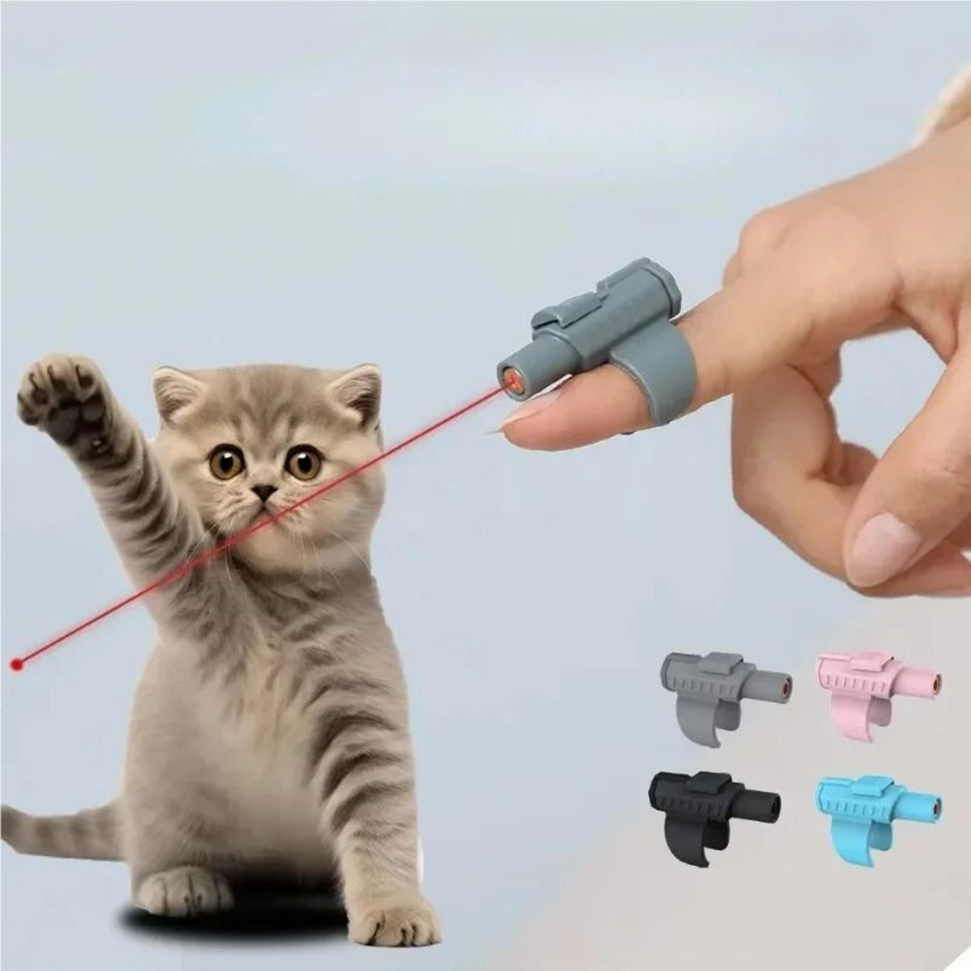 aero-point finger-mounted laser teaser