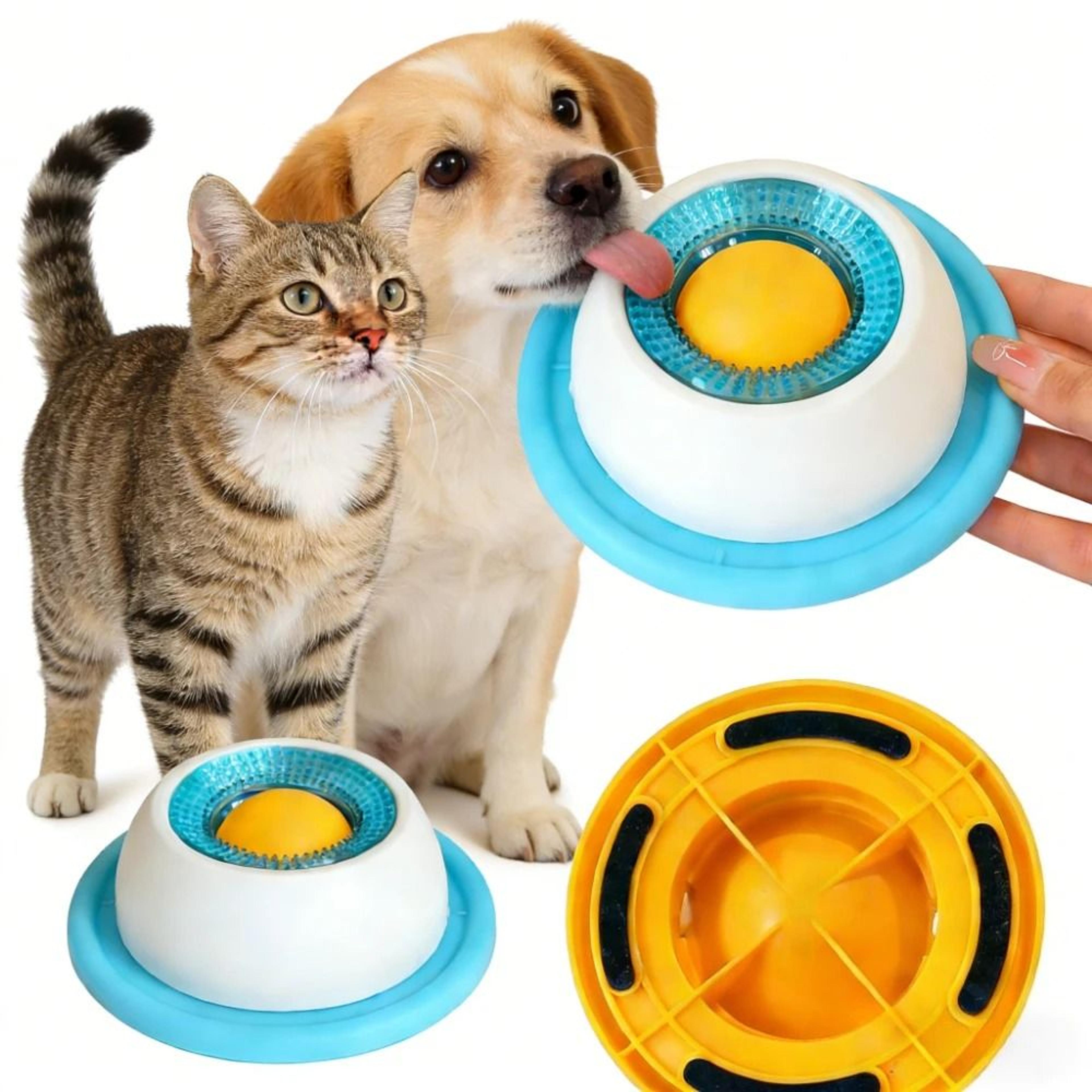 interactive pet lick mat & slow feeder set