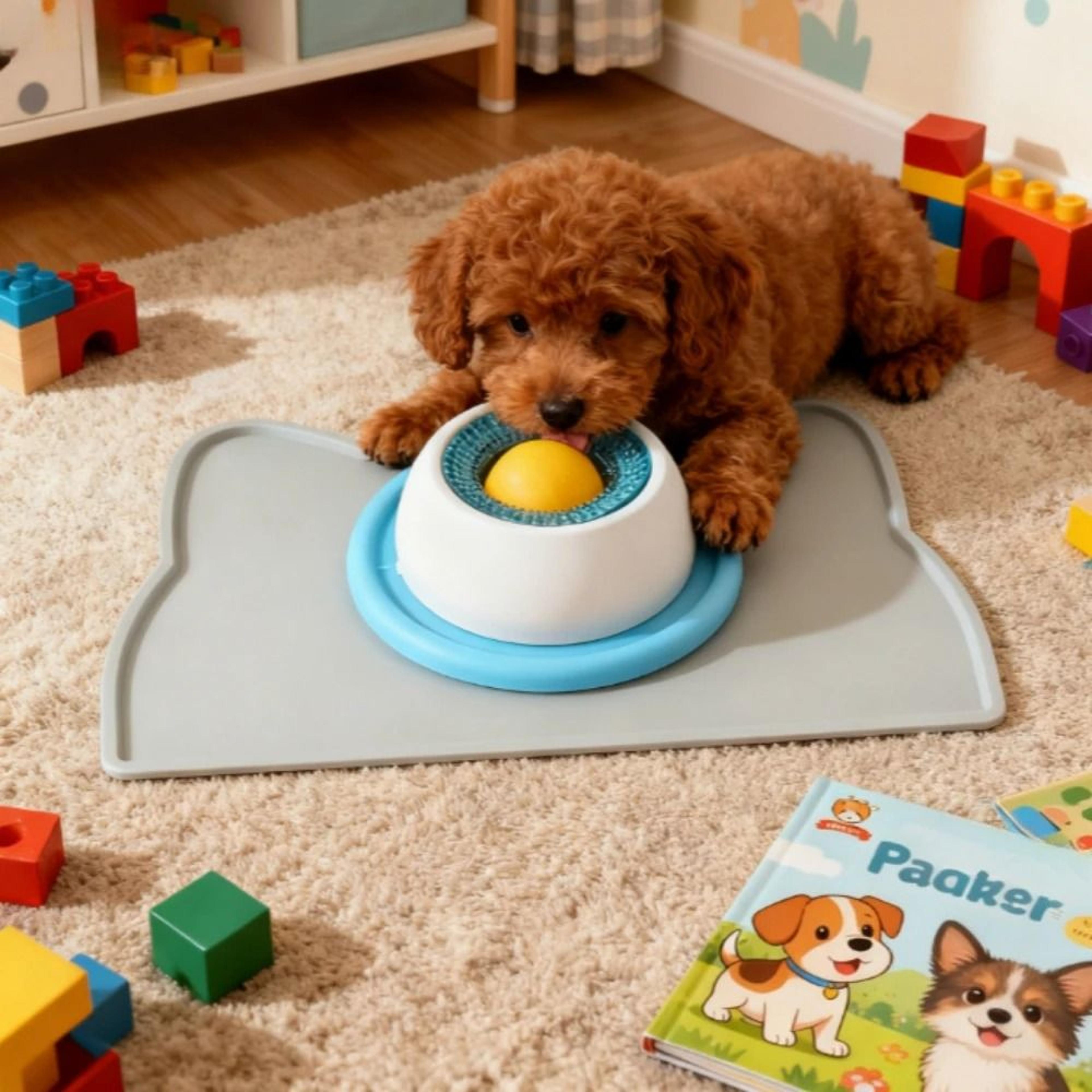 Interactive Pet Lick Mat  Slow Feeder Set 4
