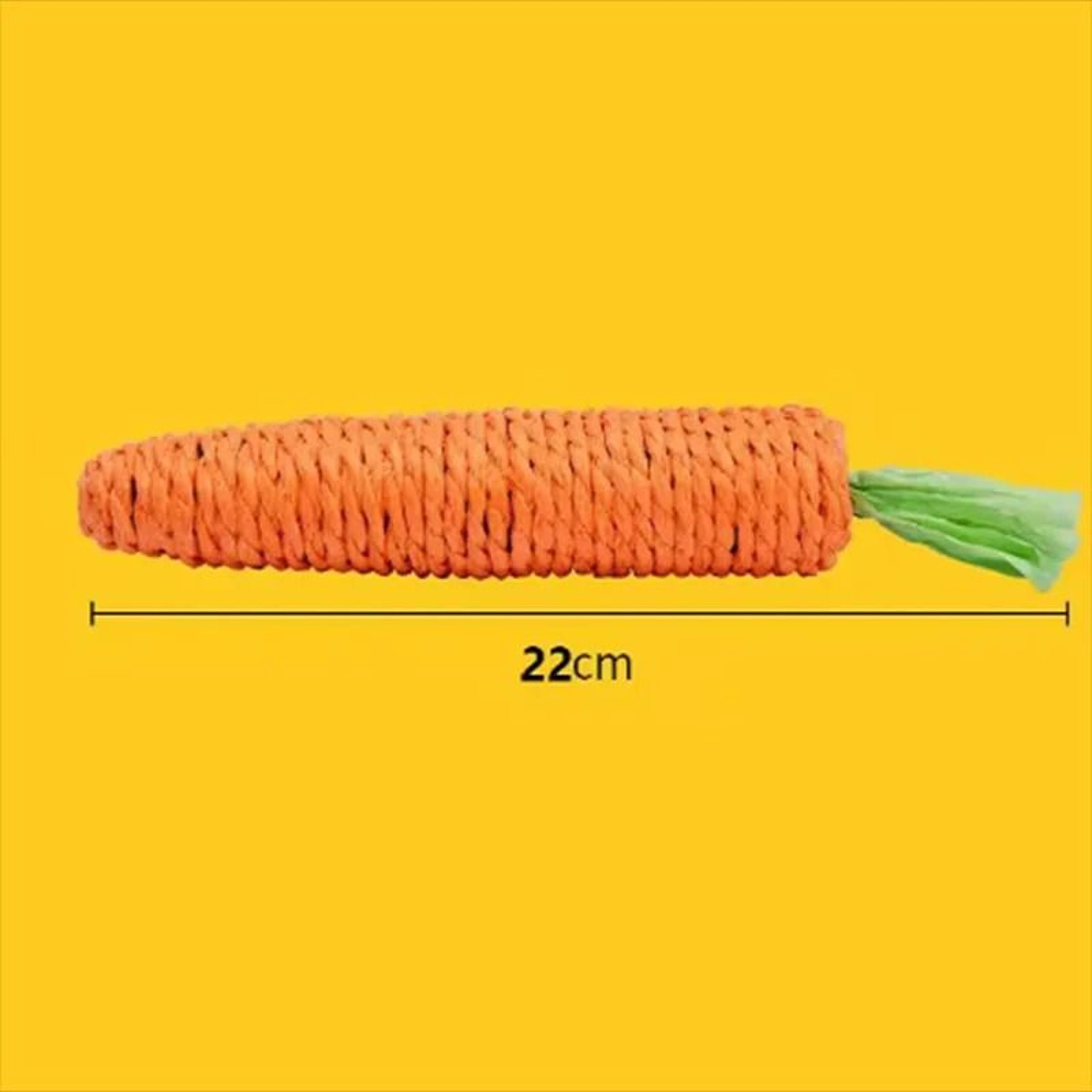 Natural Sisal Audible Carrot Teething Stick 5