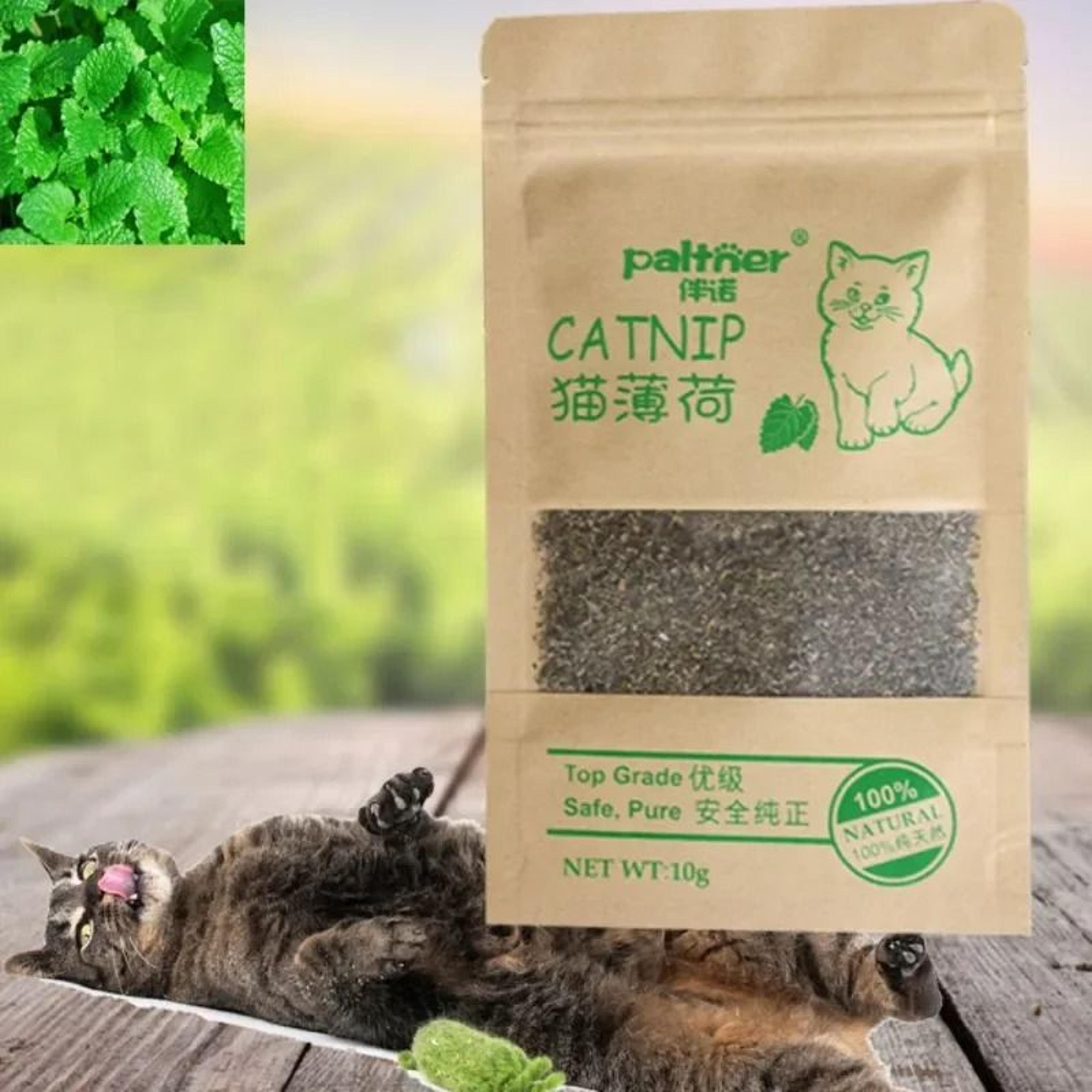 premium organic "high-energy" catnip leaves