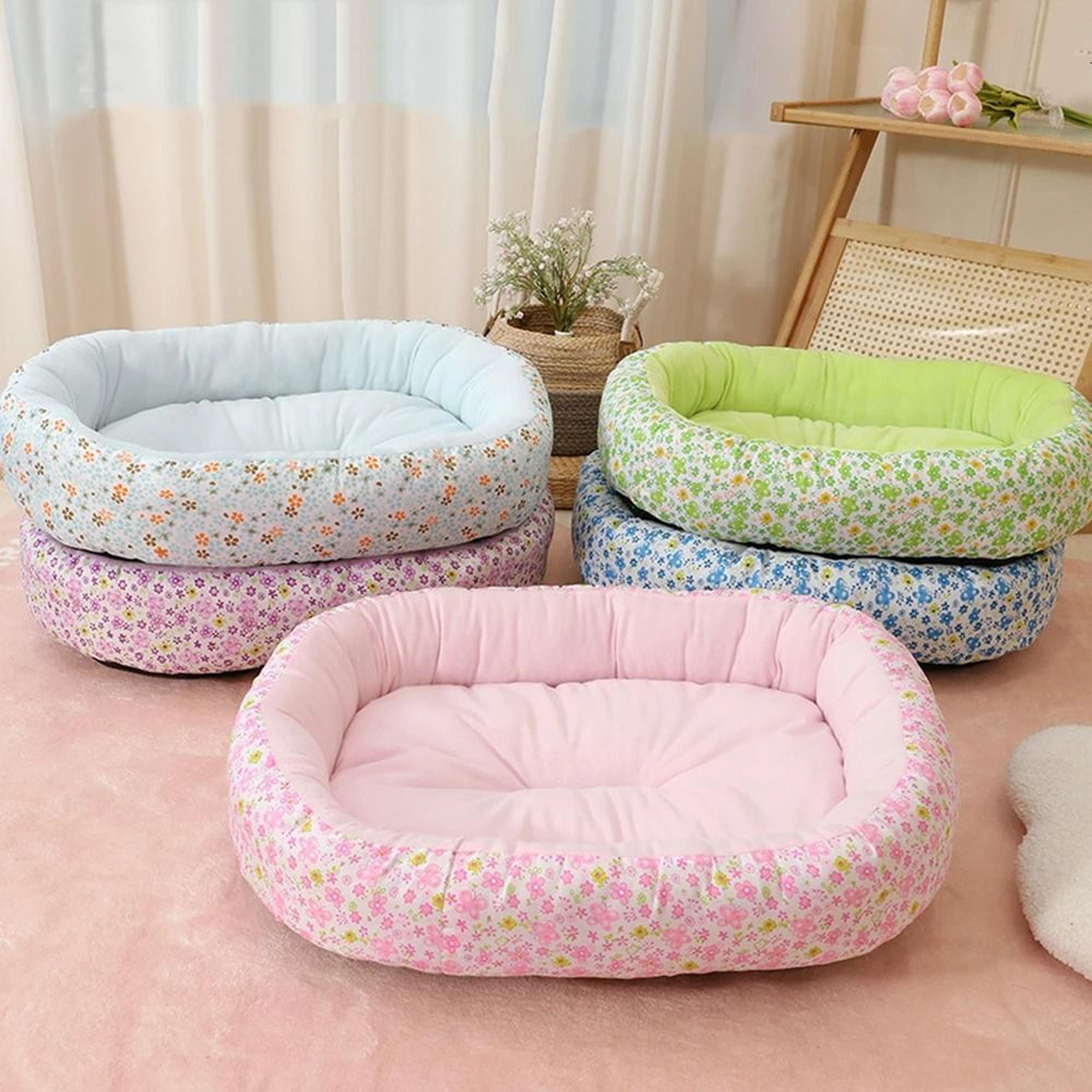 all-season floral orthopedic pet sofa