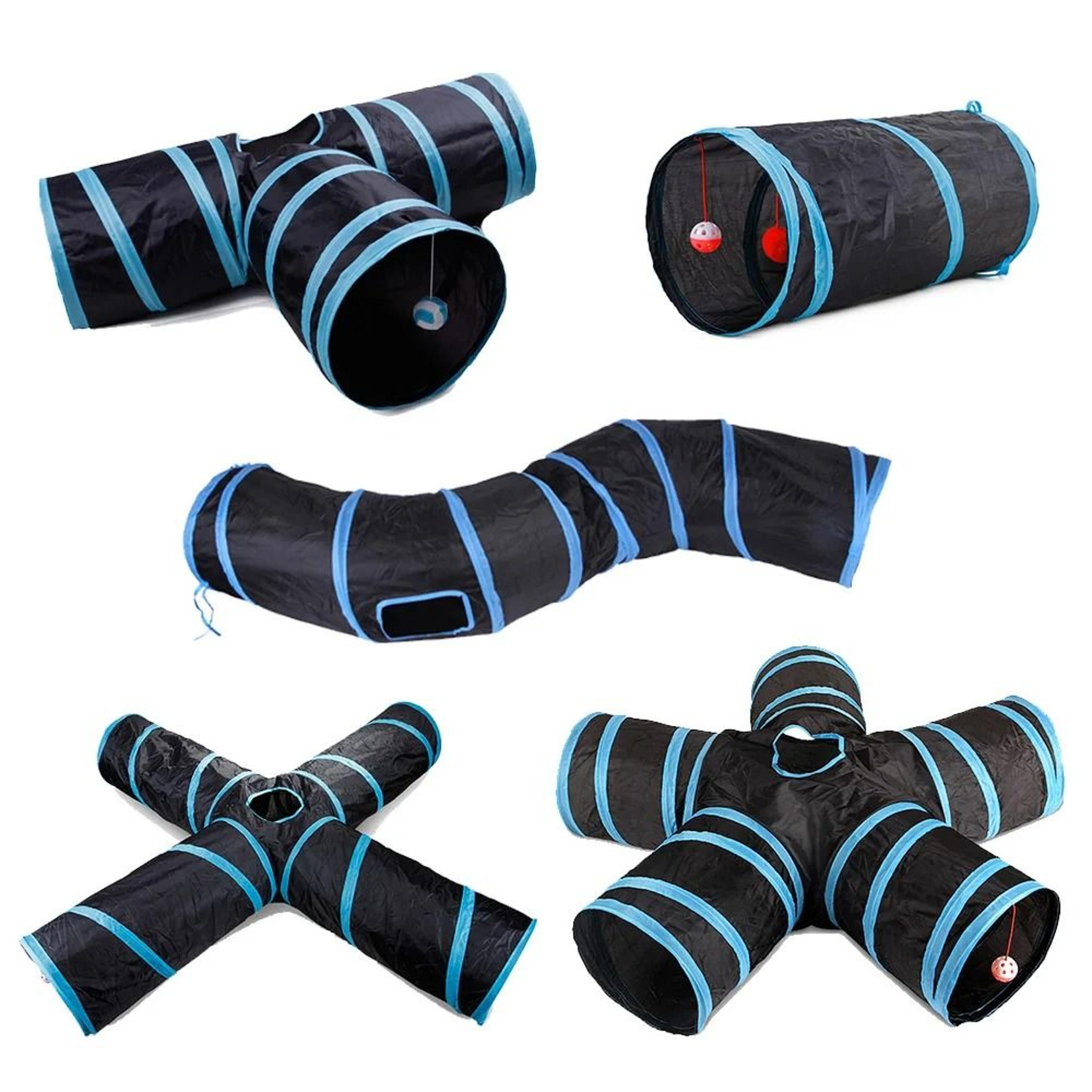 multi-chamber "labyrinth" foldable play tunnel