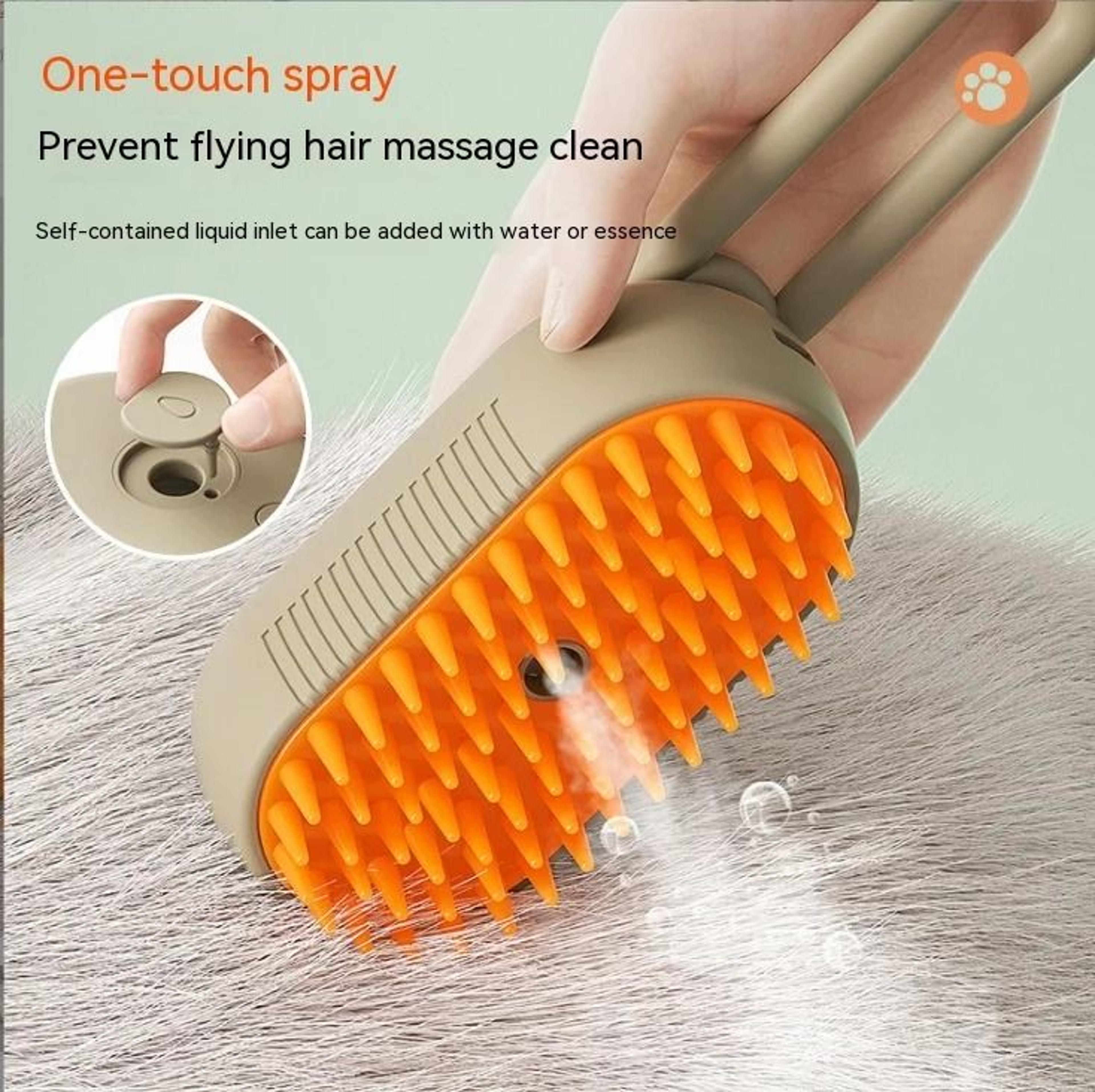 hydro-mist anti-static grooming brush